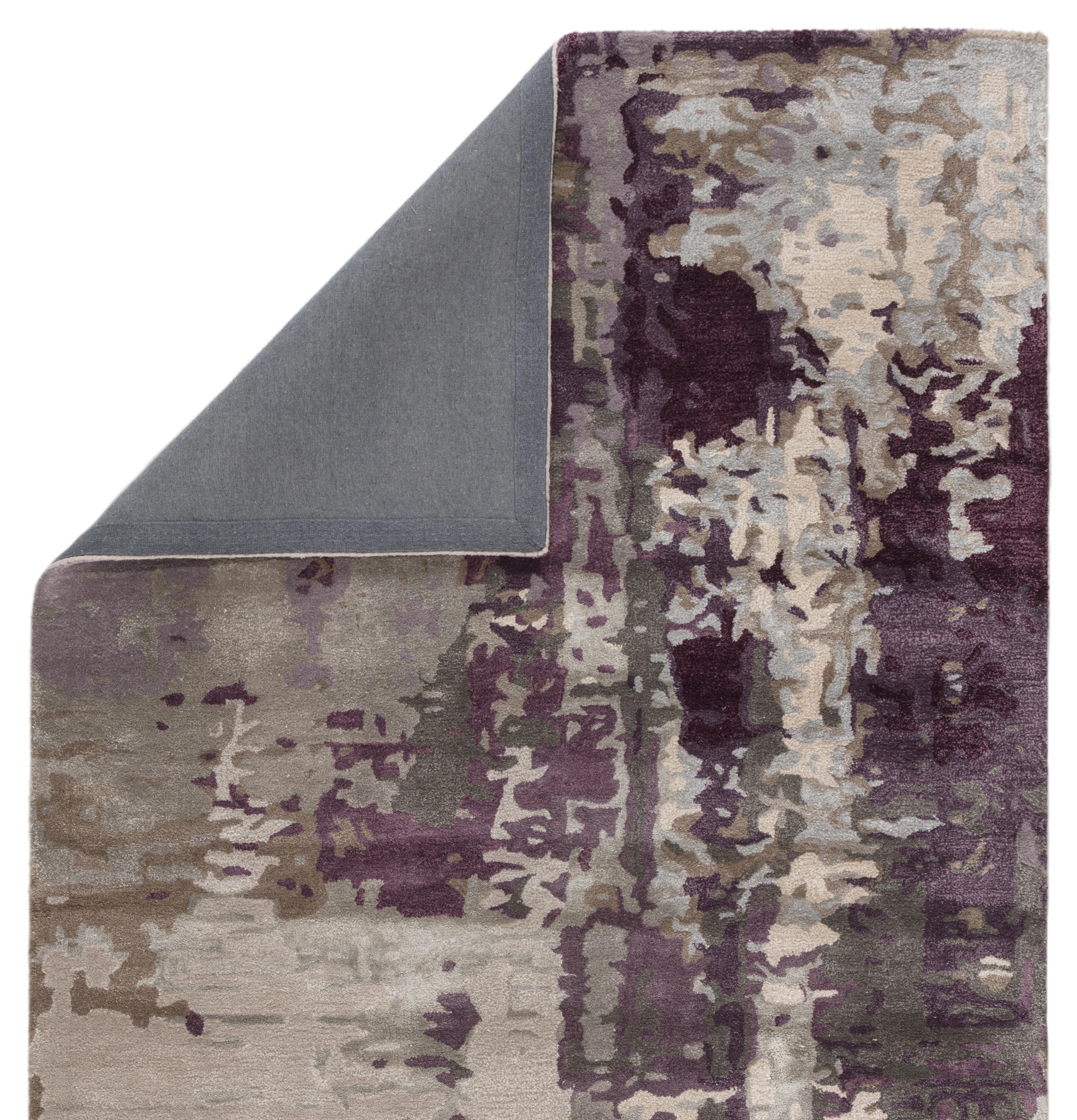 Jaipur Living Genesis Matcha Gray / Purple 9' X 13' Rug - Image 3