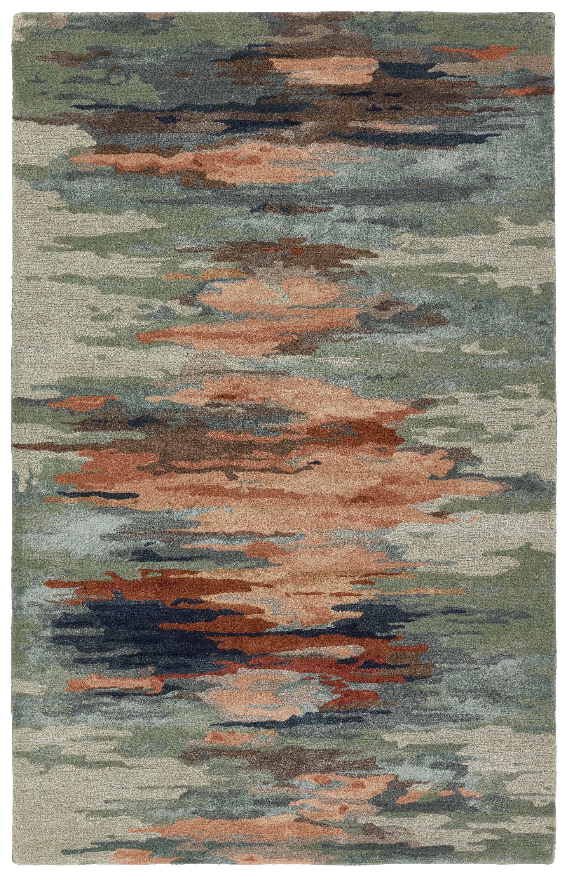 Jaipur Living Genesis Ryenn Sage / Peach 9' X 12' Rug - Image 2