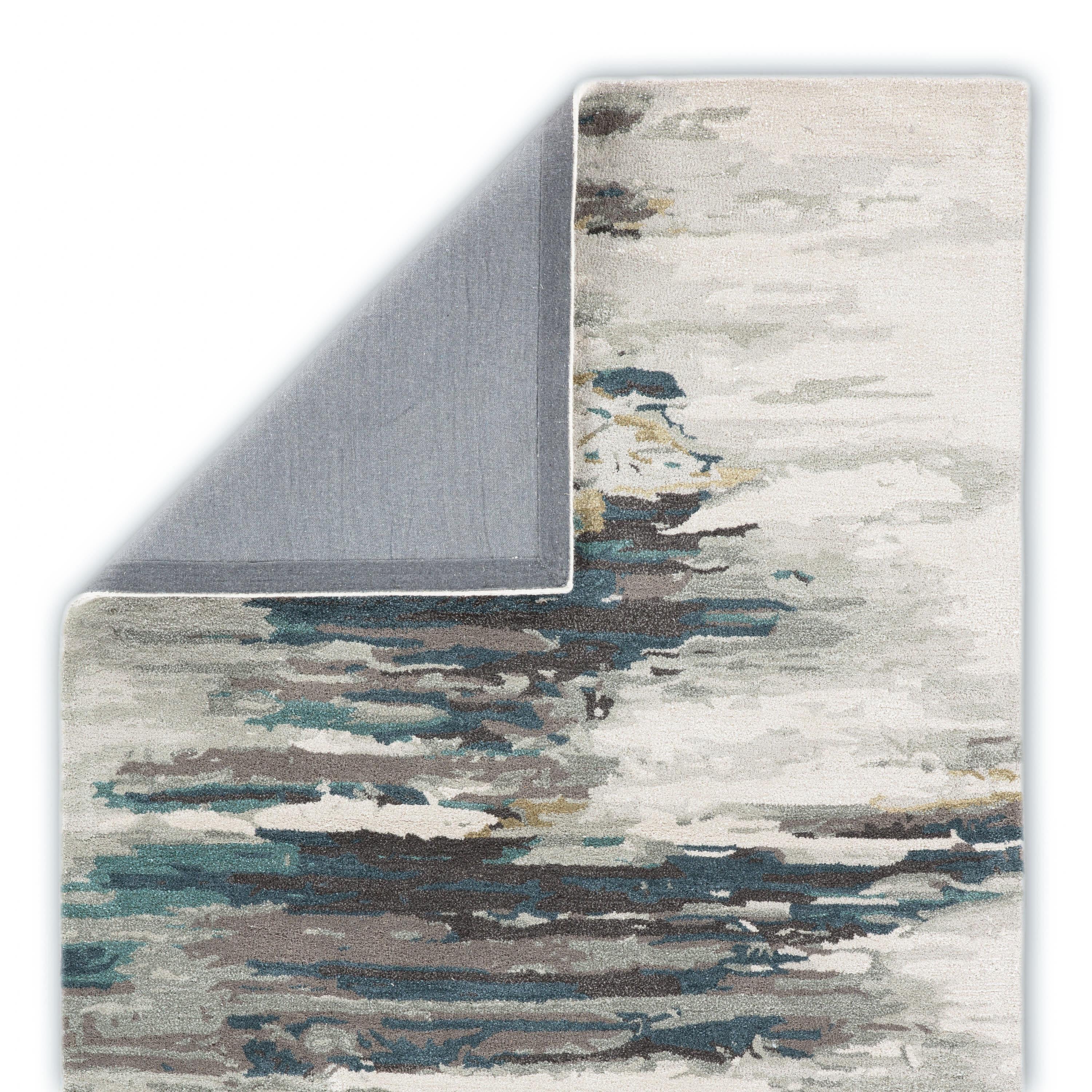 Jaipur Living Genesis Ryenn Teal / Gray 8' X 11' Rug - Image 3