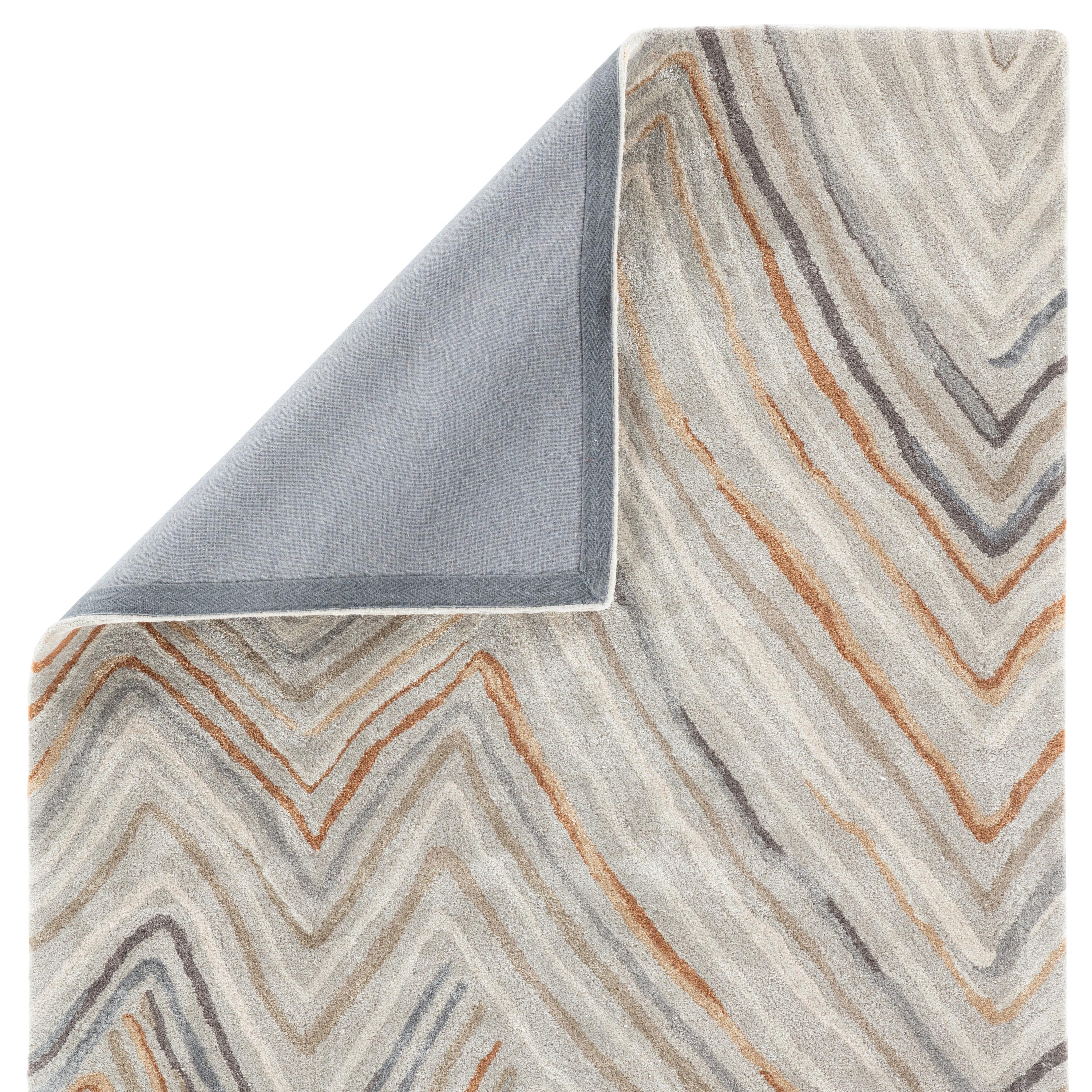 Jaipur Living Genesis Sadie Stripes Orange / Gray 8' X 11' Rug - Image 3