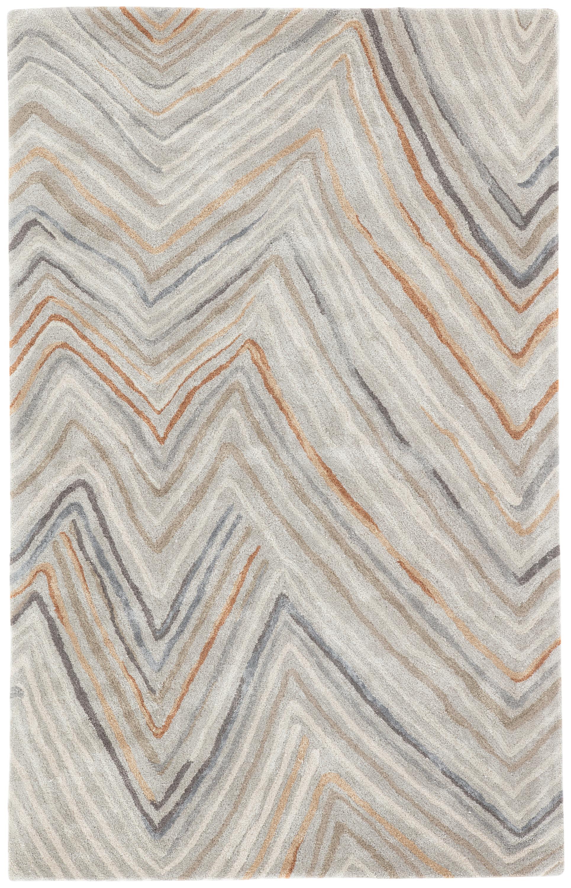 Jaipur Living Genesis Sadie Stripes Orange / Gray 8' X 11' Rug - Image 4