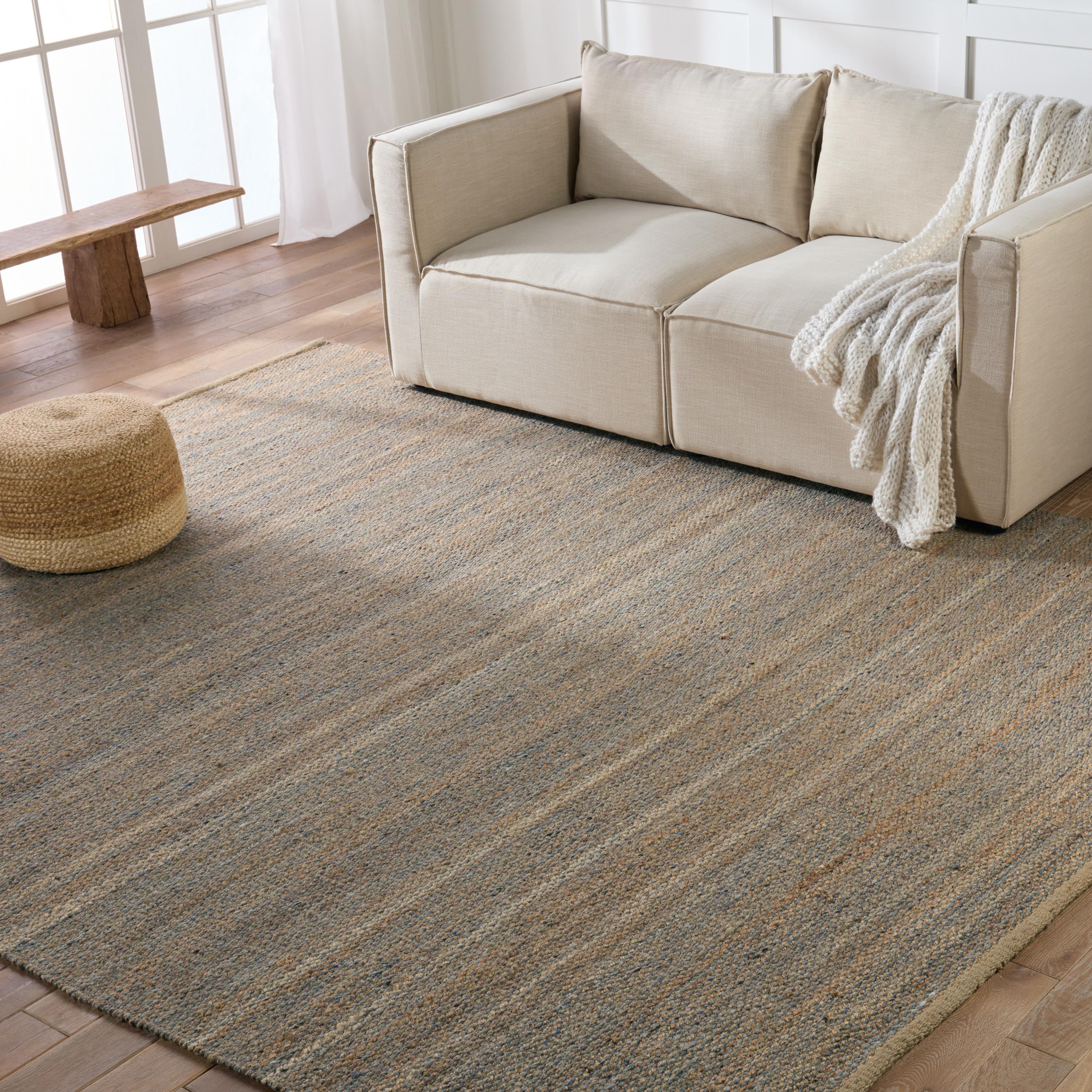 Jaipur Living Harman Natural Rosier Stripes Beige / Gray 9' X 12' Rug - Image 2