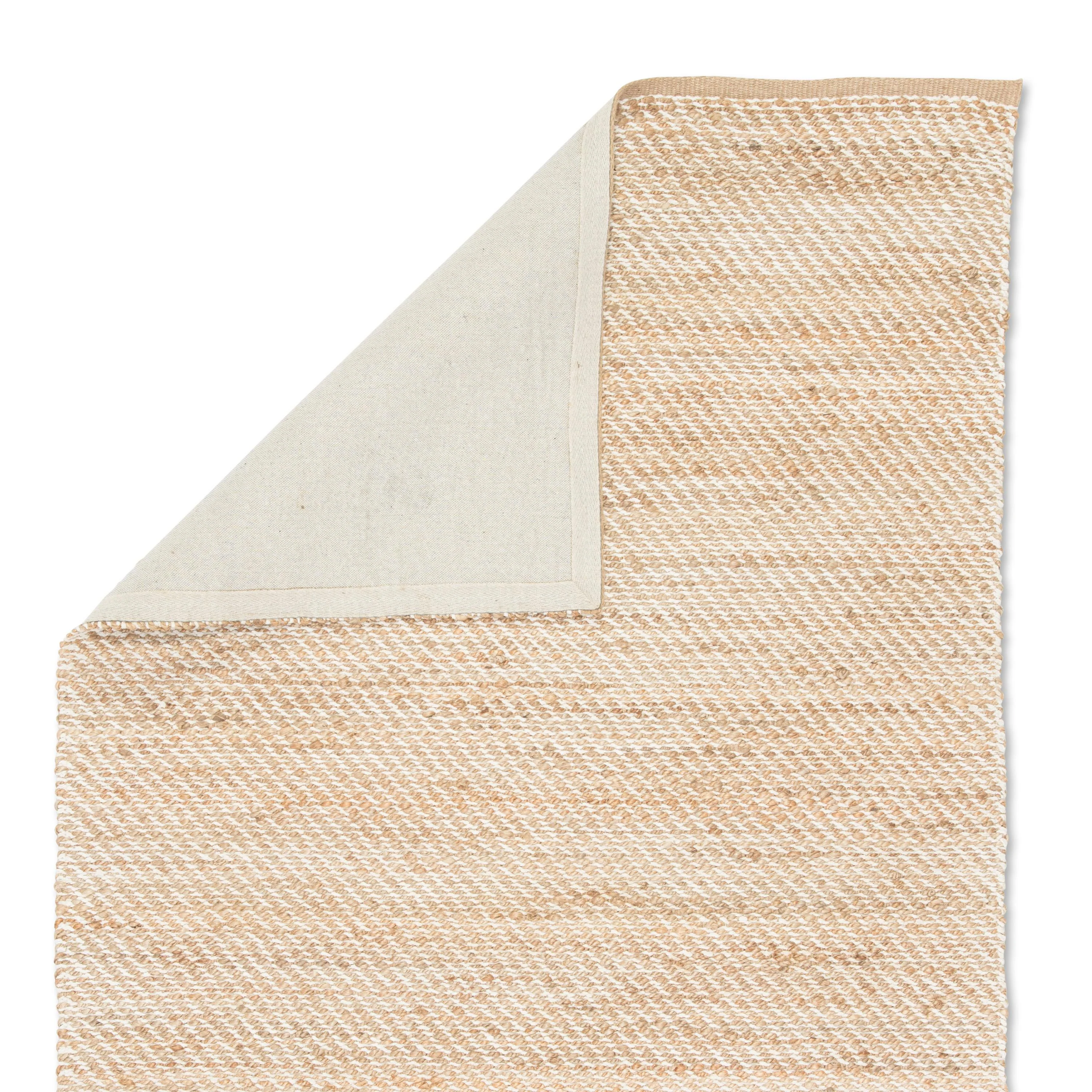 Jaipur Living Himalaya Diagonal Weave Beige / White 8' X 10' Rug - Image 3