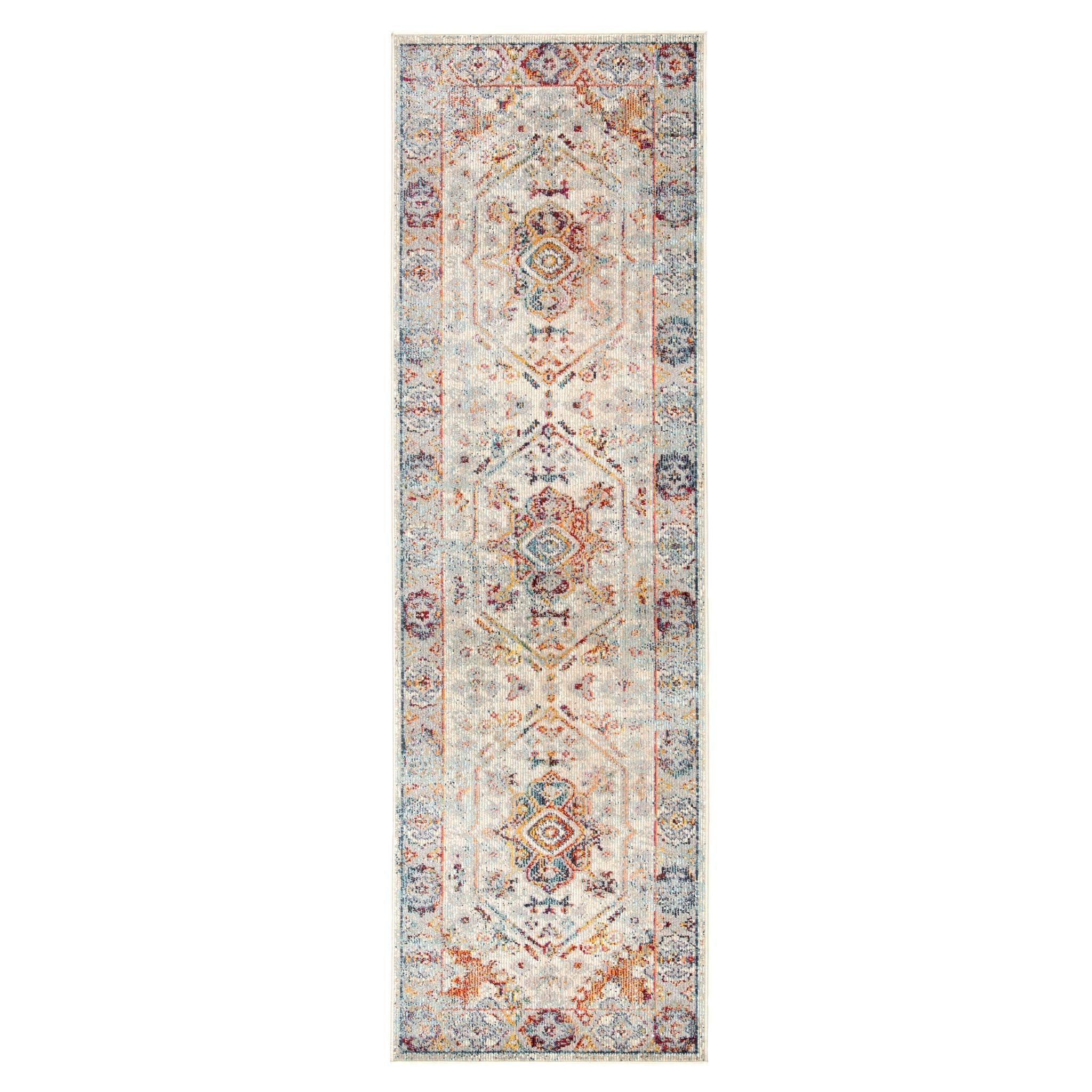 Jaipur Living Indie Elowen Border Multicolor / Orange 2'6" X 10' Rug