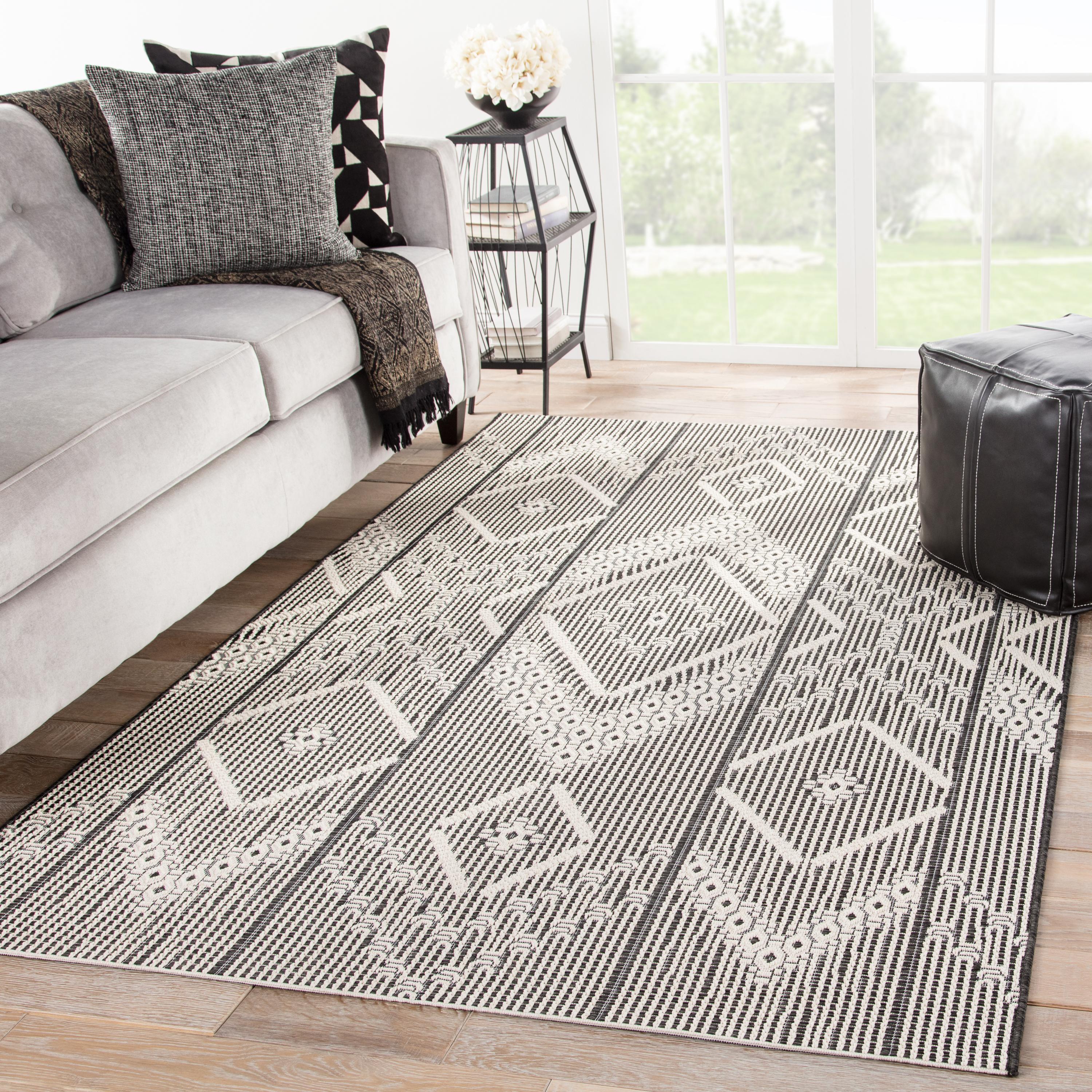 Jaipur Living Monteclair Shiloh Geometric Dark Gray / Cream 2' X 3'7" Rug - Image 5