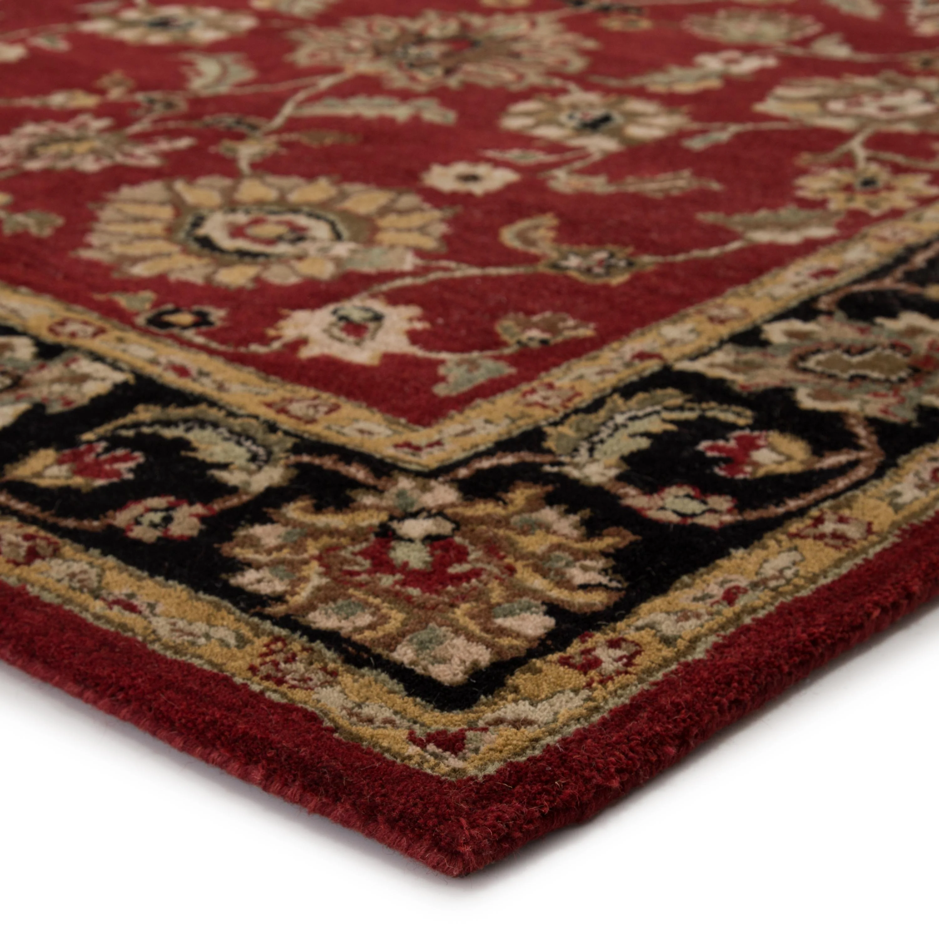 Jaipur Living Mythos Anthea Border Red / Black 2'6" X 8' Rug - Image 2