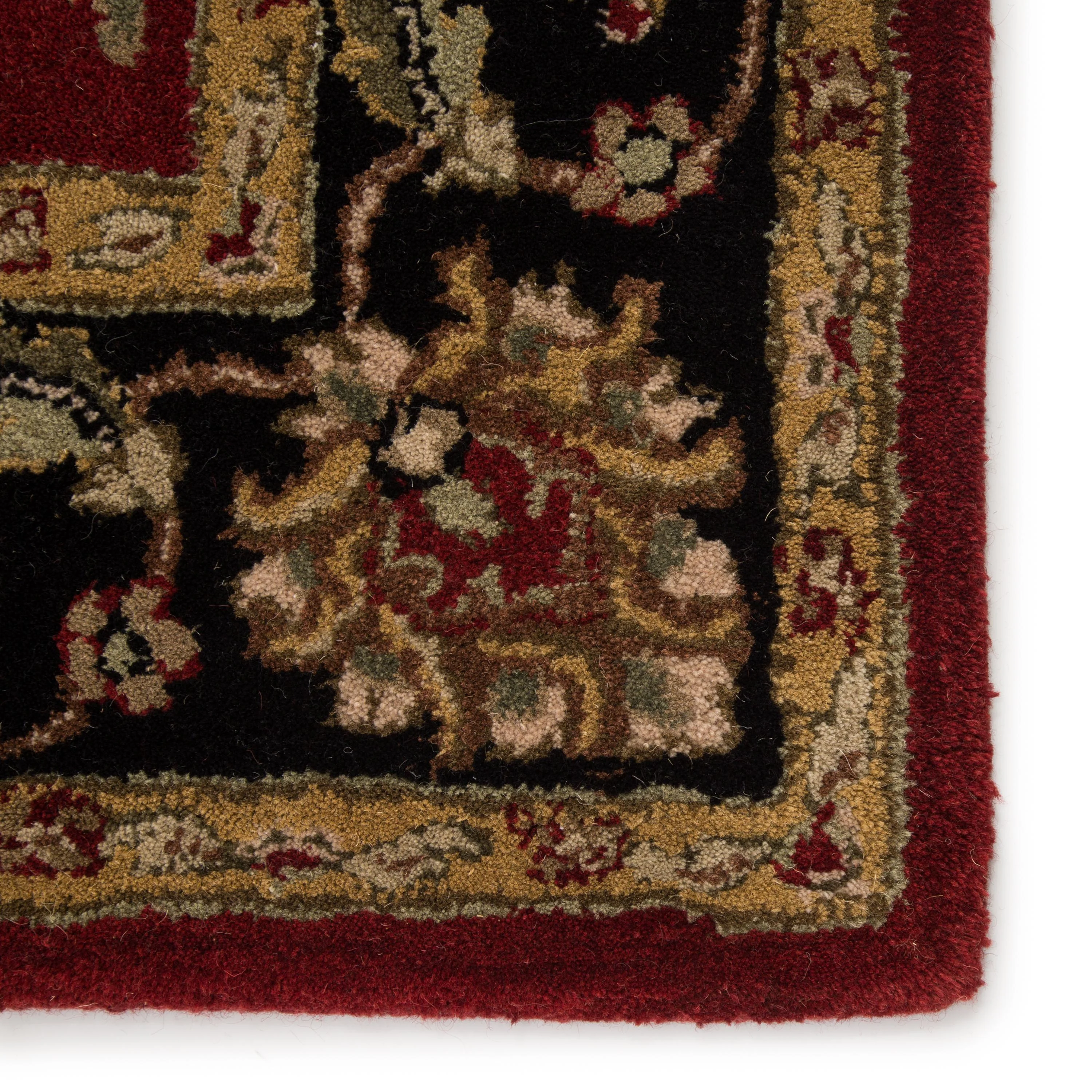 Jaipur Living Mythos Anthea Border Red / Black 2'6" X 8' Rug - Image 3