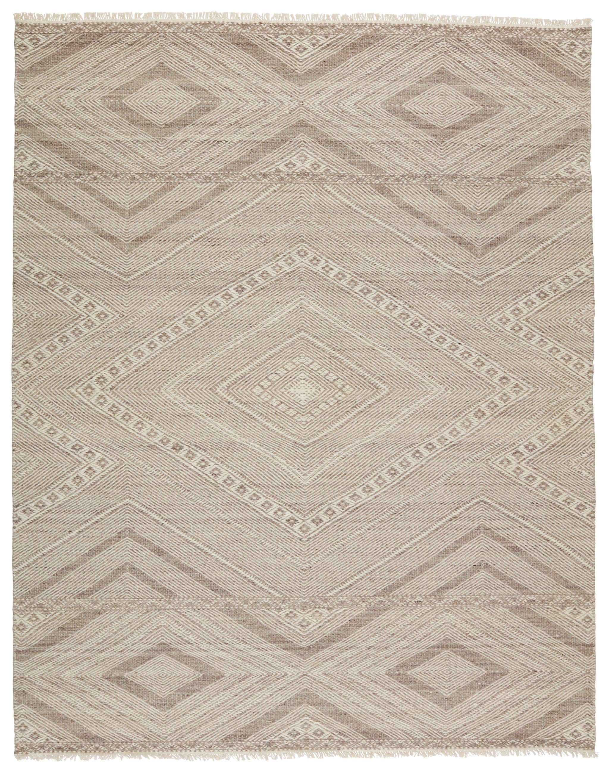 Jaipur Living Satori Suriya Chevron Taupe / Cream 8' X 10' Rug - Image 4