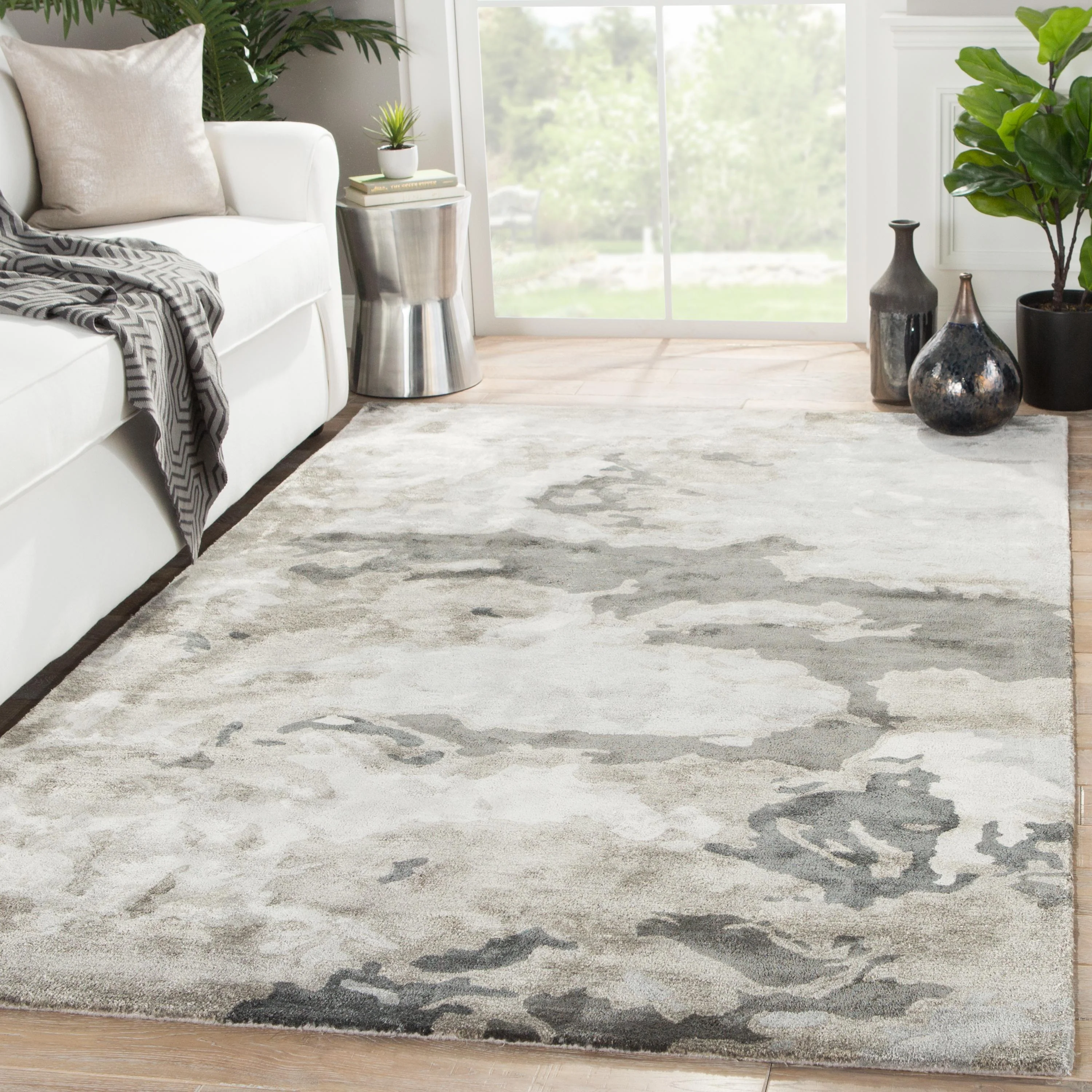 Jaipur Living Transcend Glacier Gray / Silver 8' X 10' Rug - Image 4