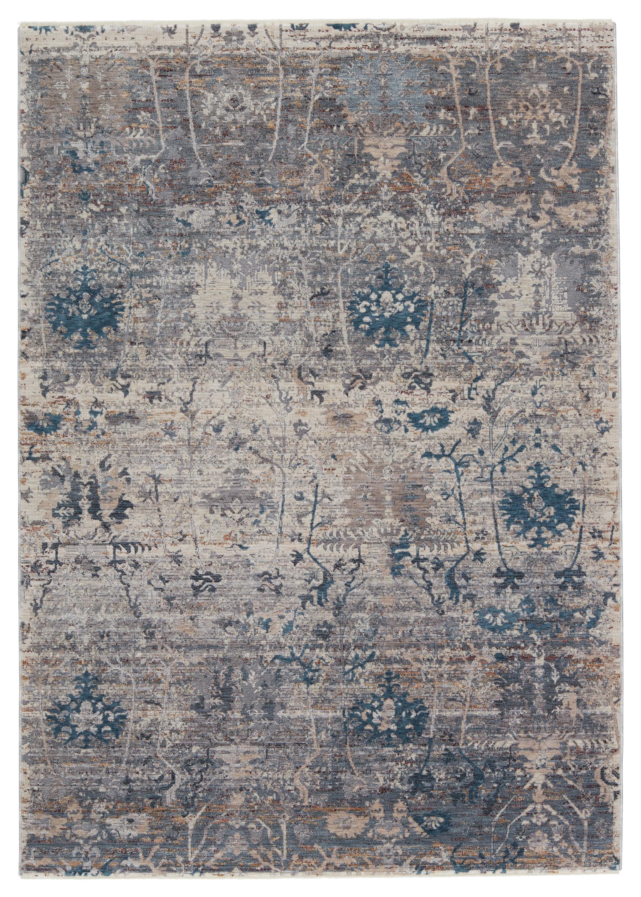 Jaipur Living Valentia Ozella Oriental Gray / Blue 12' X 15'6" Rug - Image 4