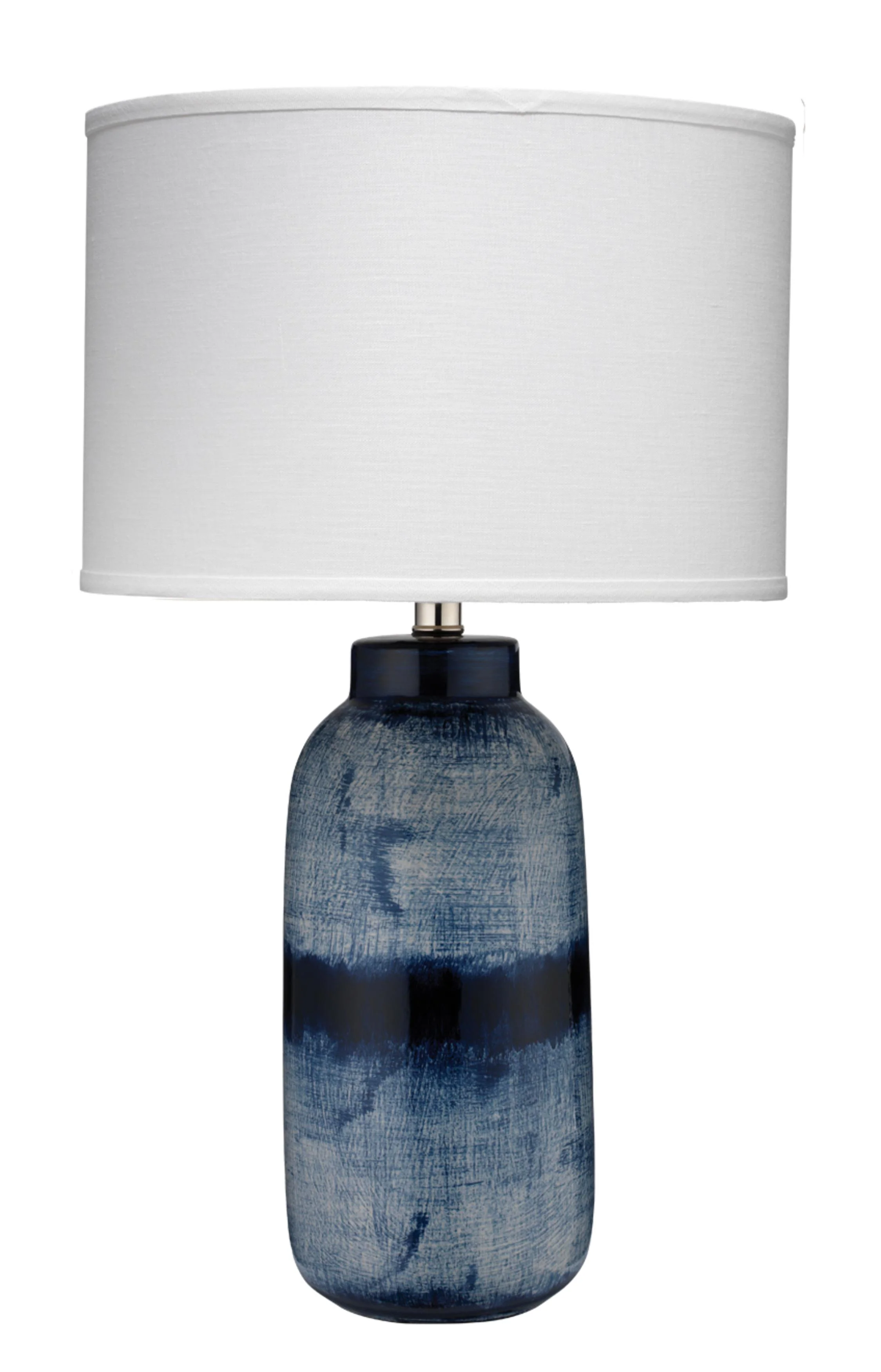 Jamie Young Batik Ceramic Table Lamp With Linen Shade