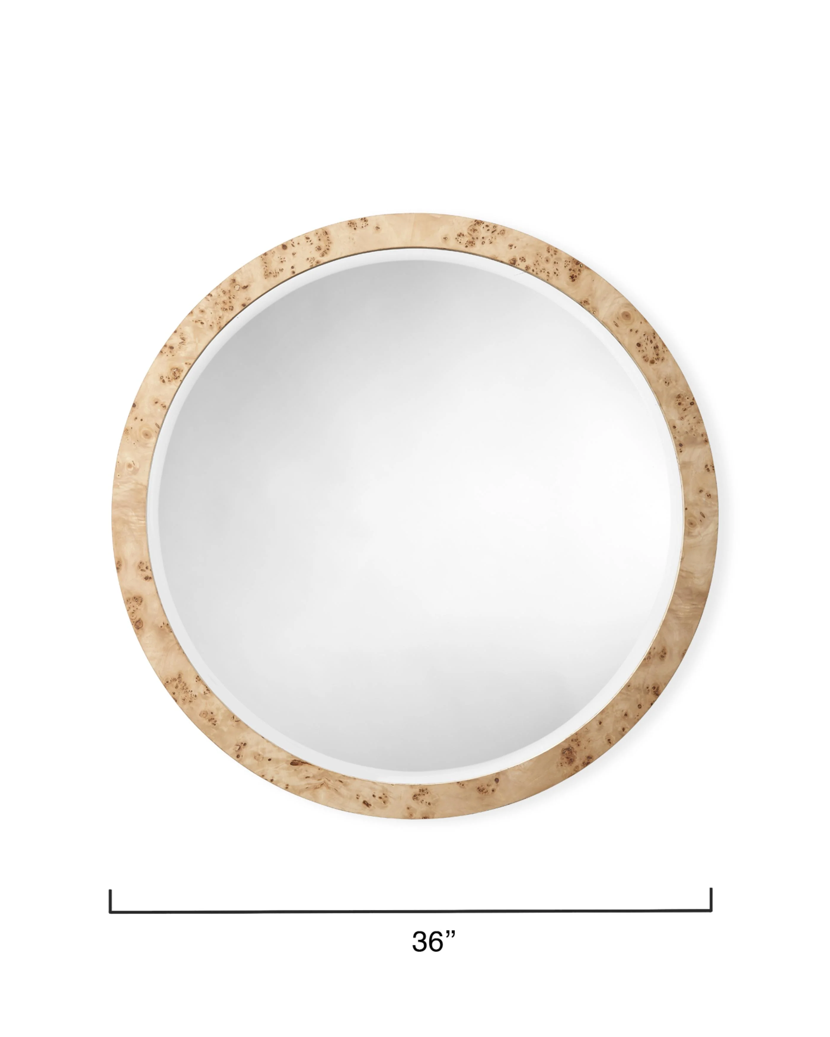 Jamie Young Chandler Round Wall Mirror, Natural - Image 3
