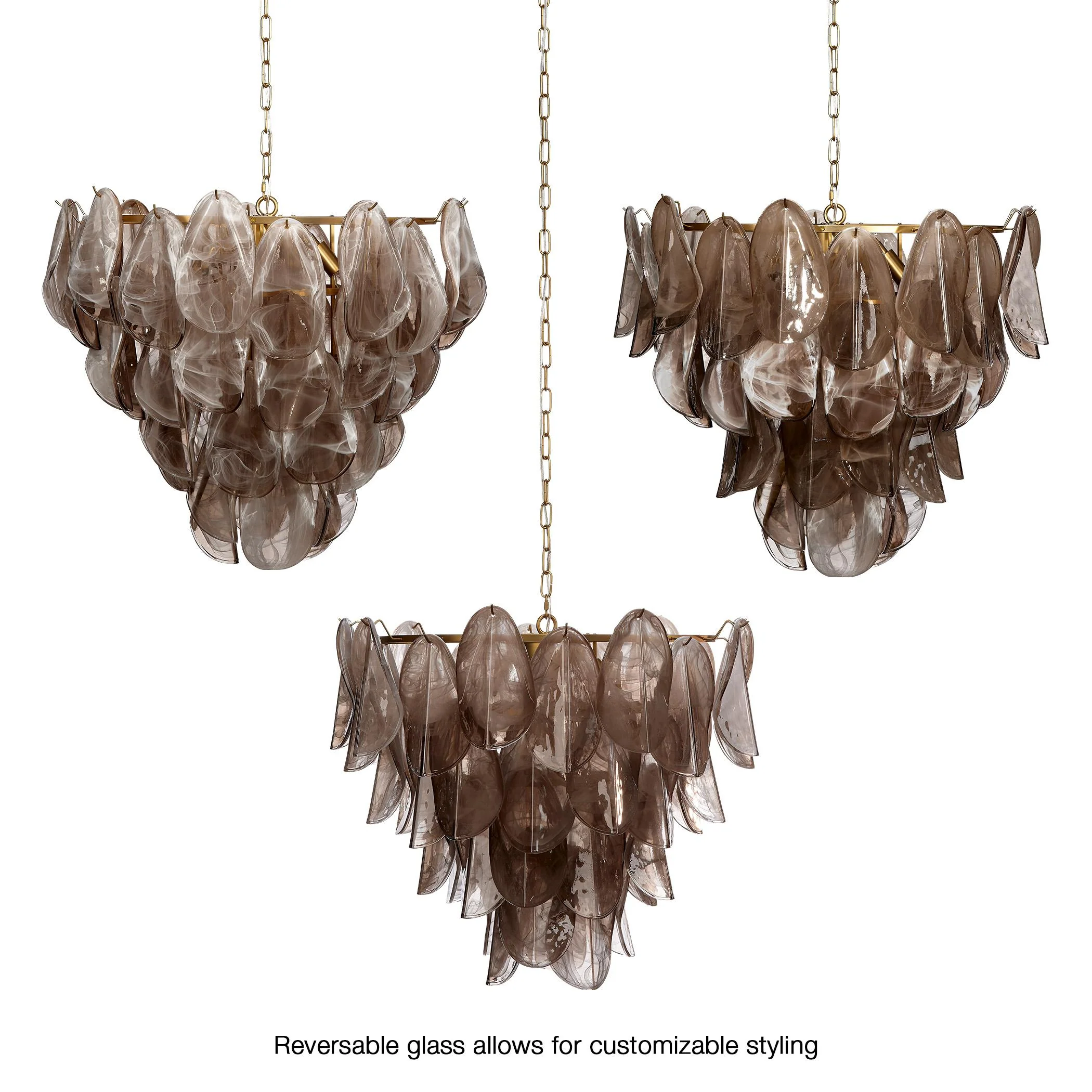 Jamie Young Magnolia 10-Light Quartz Glass Chandelier - Image 9