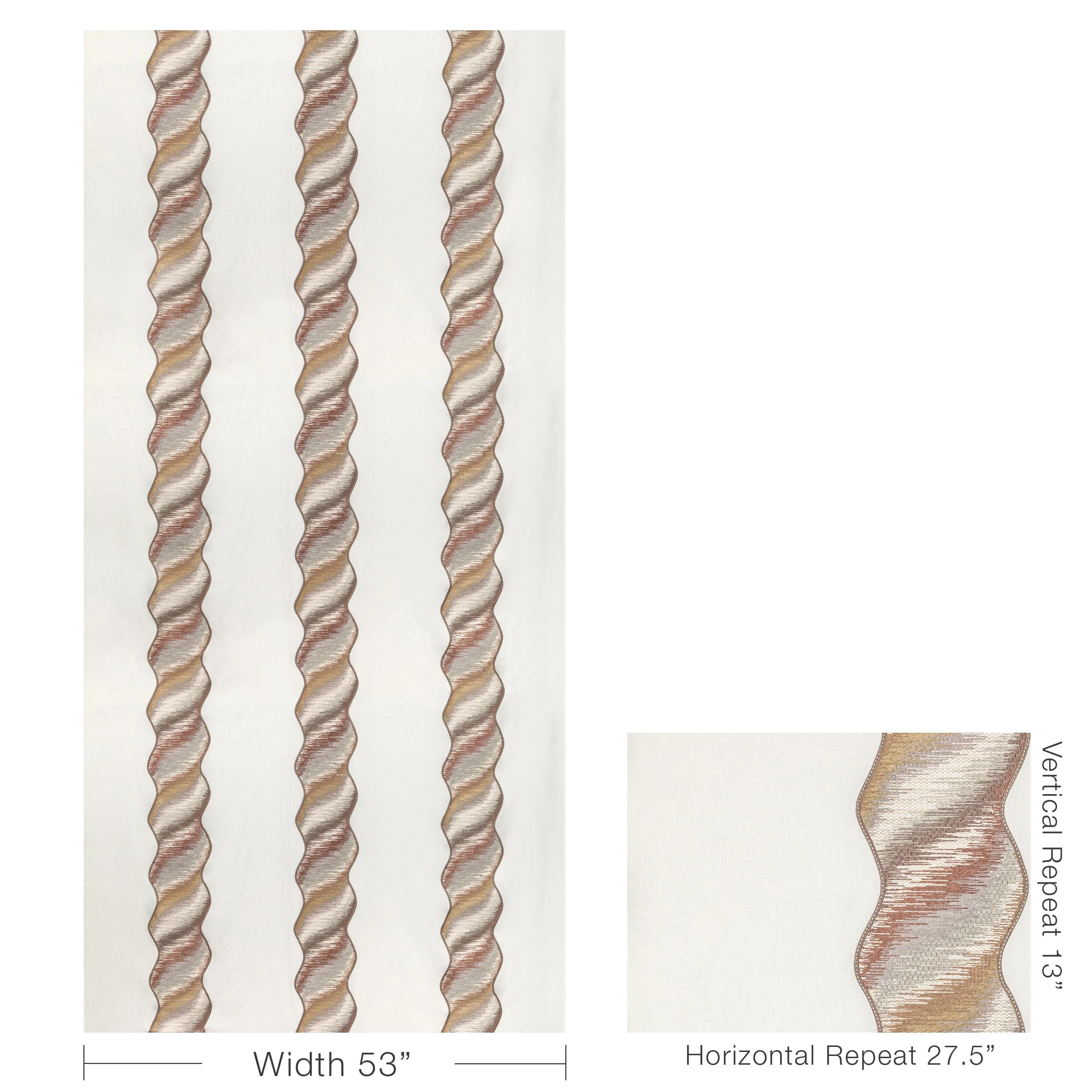 Kravet Aqueous Desert Rose Drapery Fabric - Image 5