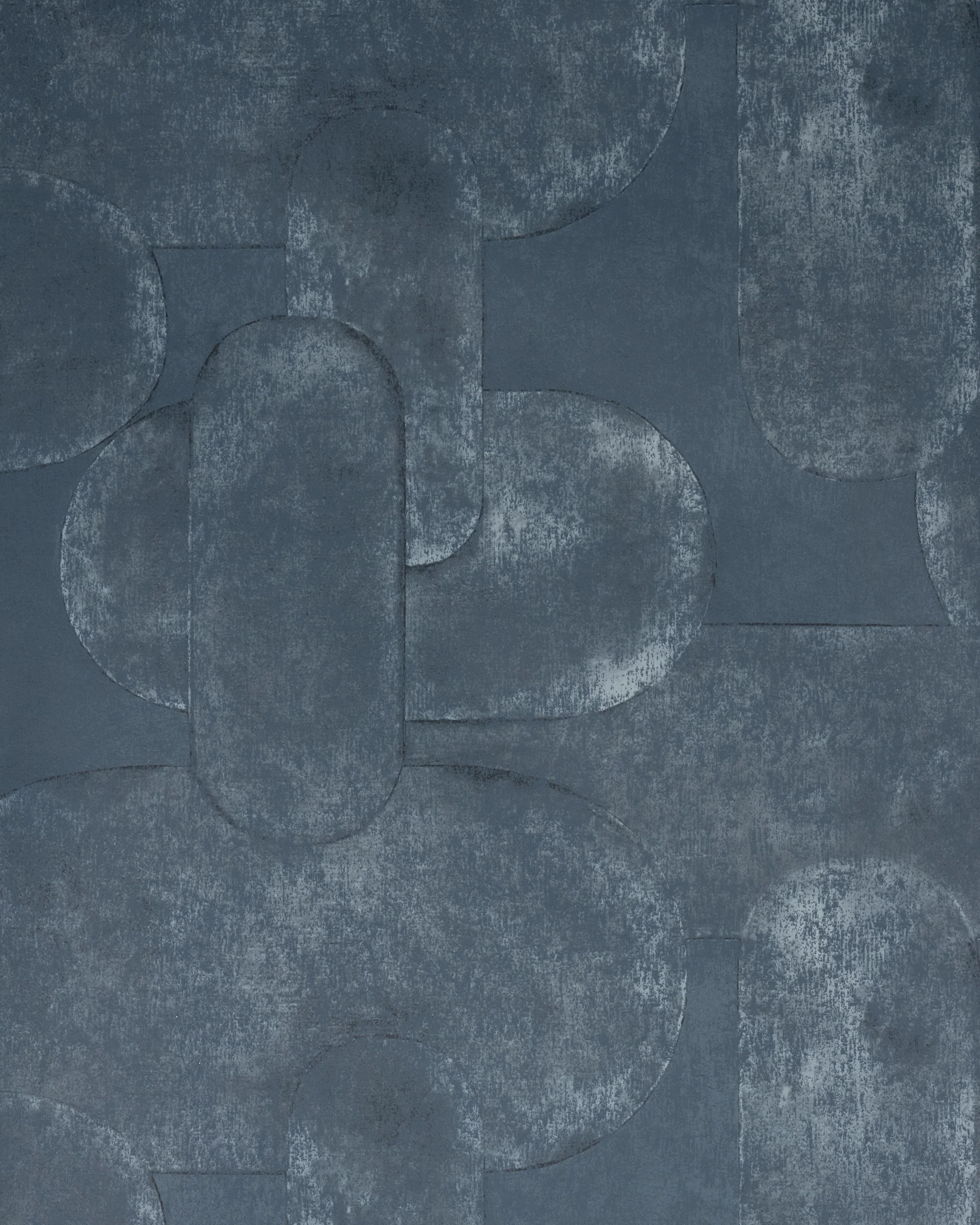Kravet Art Effect Indigo Wallpaper - Image 2