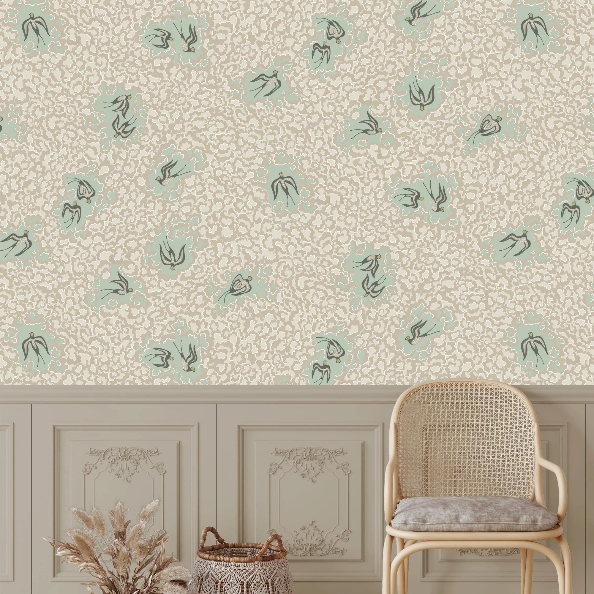 Kravet Beas Swallows 21 Wallpaper - Image 3