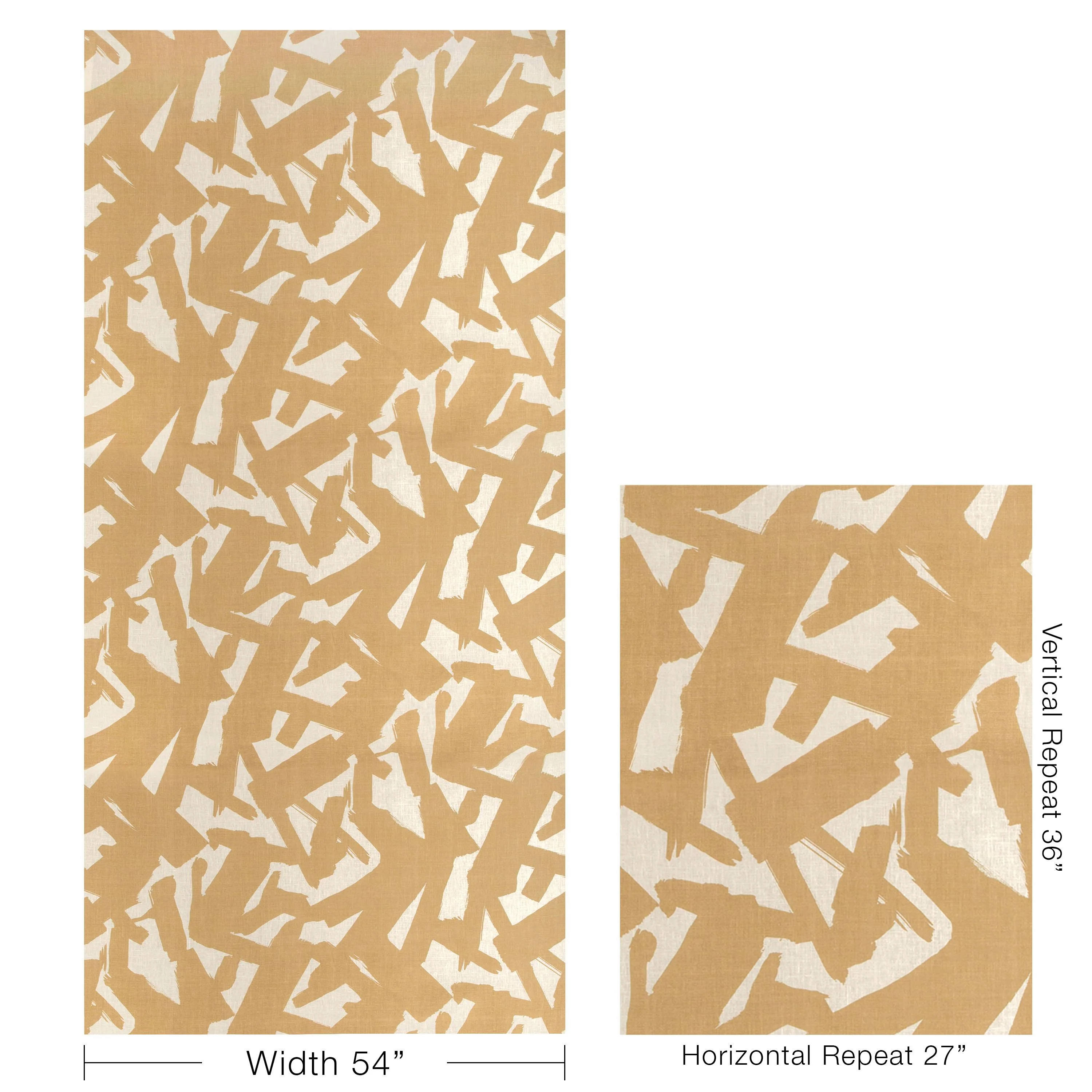 Kravet Bold Lines Camel Fabric - Image 5