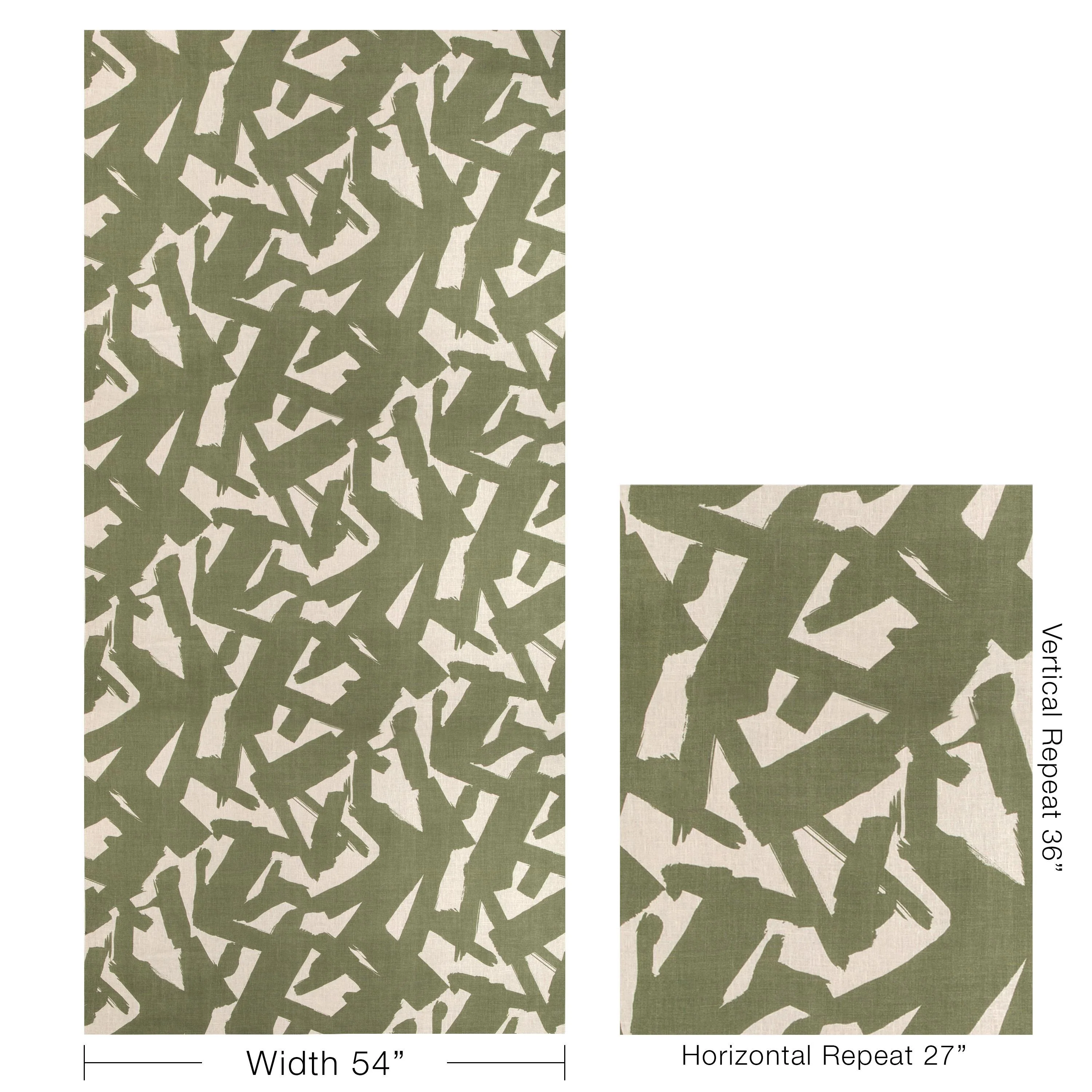 Kravet Bold Lines Leaf Fabric - Image 5