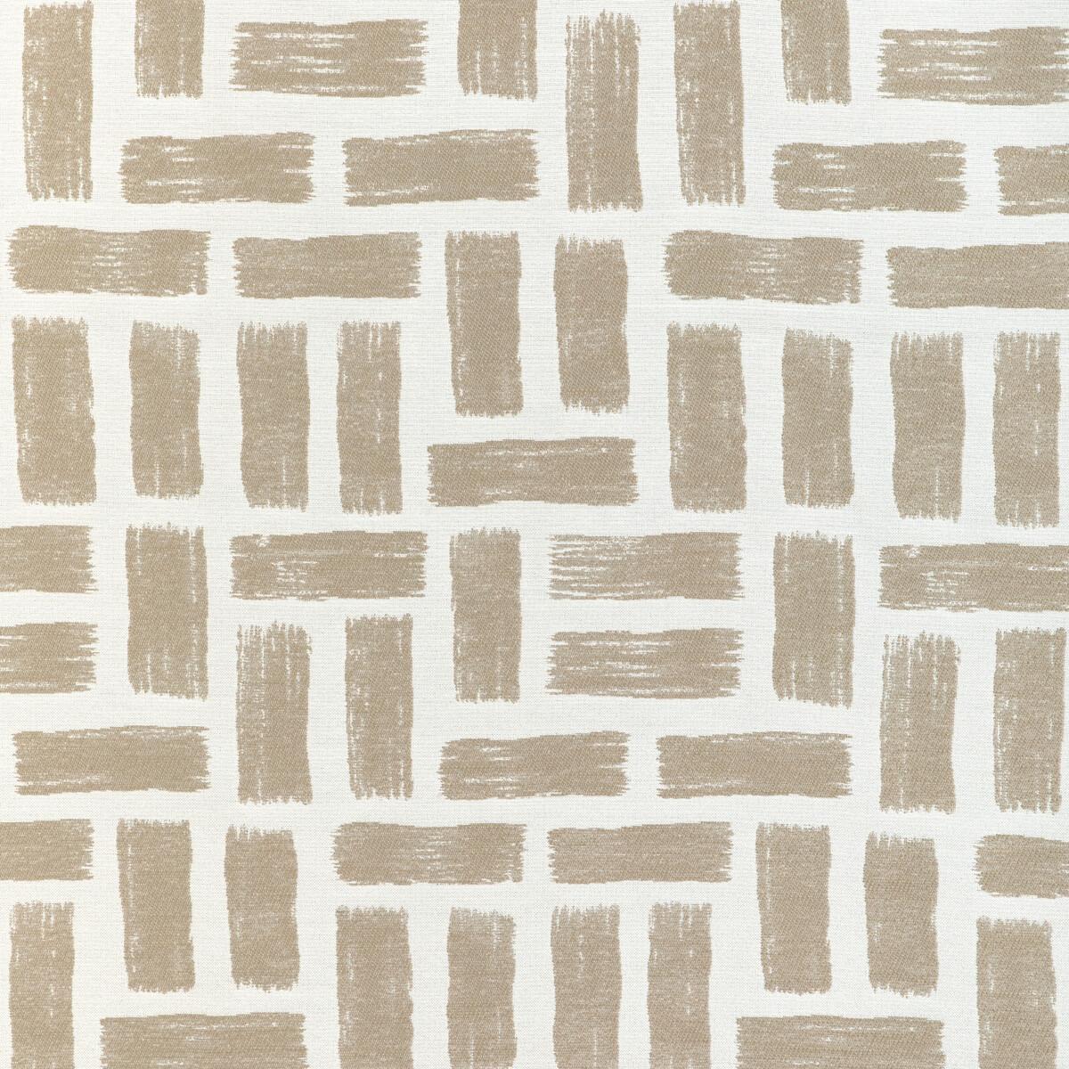 Kravet Brickwork Taupe Upholstery Fabric - Image 5