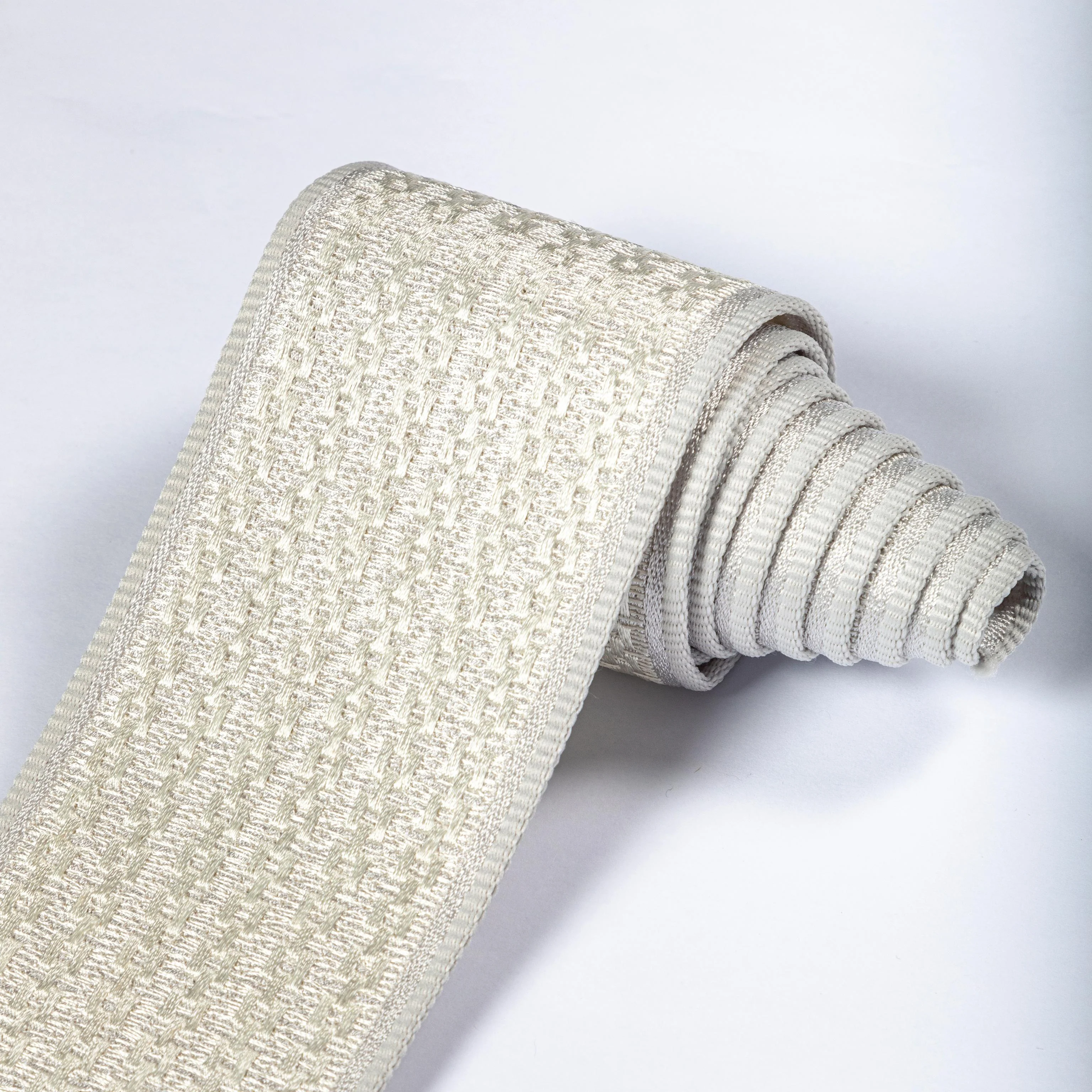 Kravet Chainlink Tape Silver Trim - Image 3