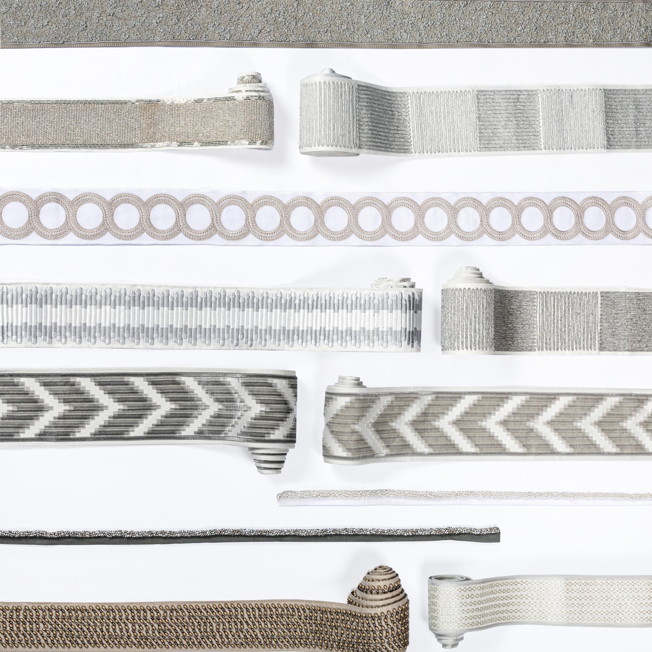 Kravet Chainlink Tape Silver Trim - Image 4