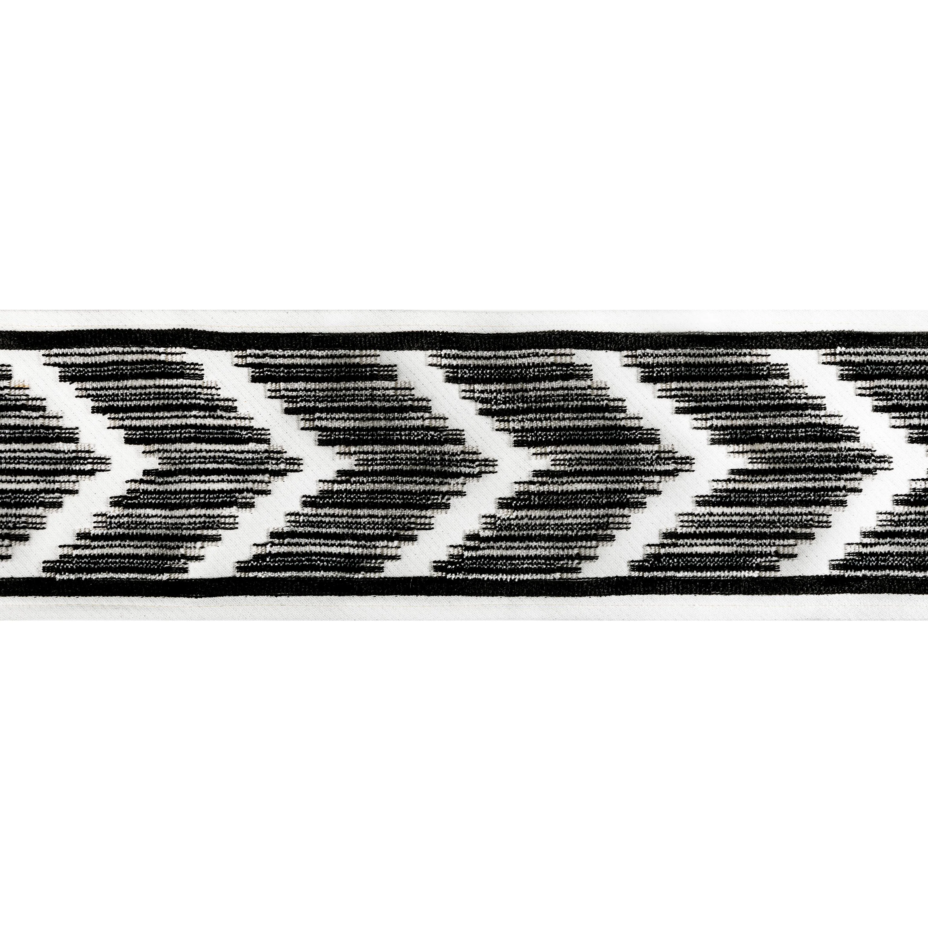 Kravet Chevron Velvet Tape Noir Trim
