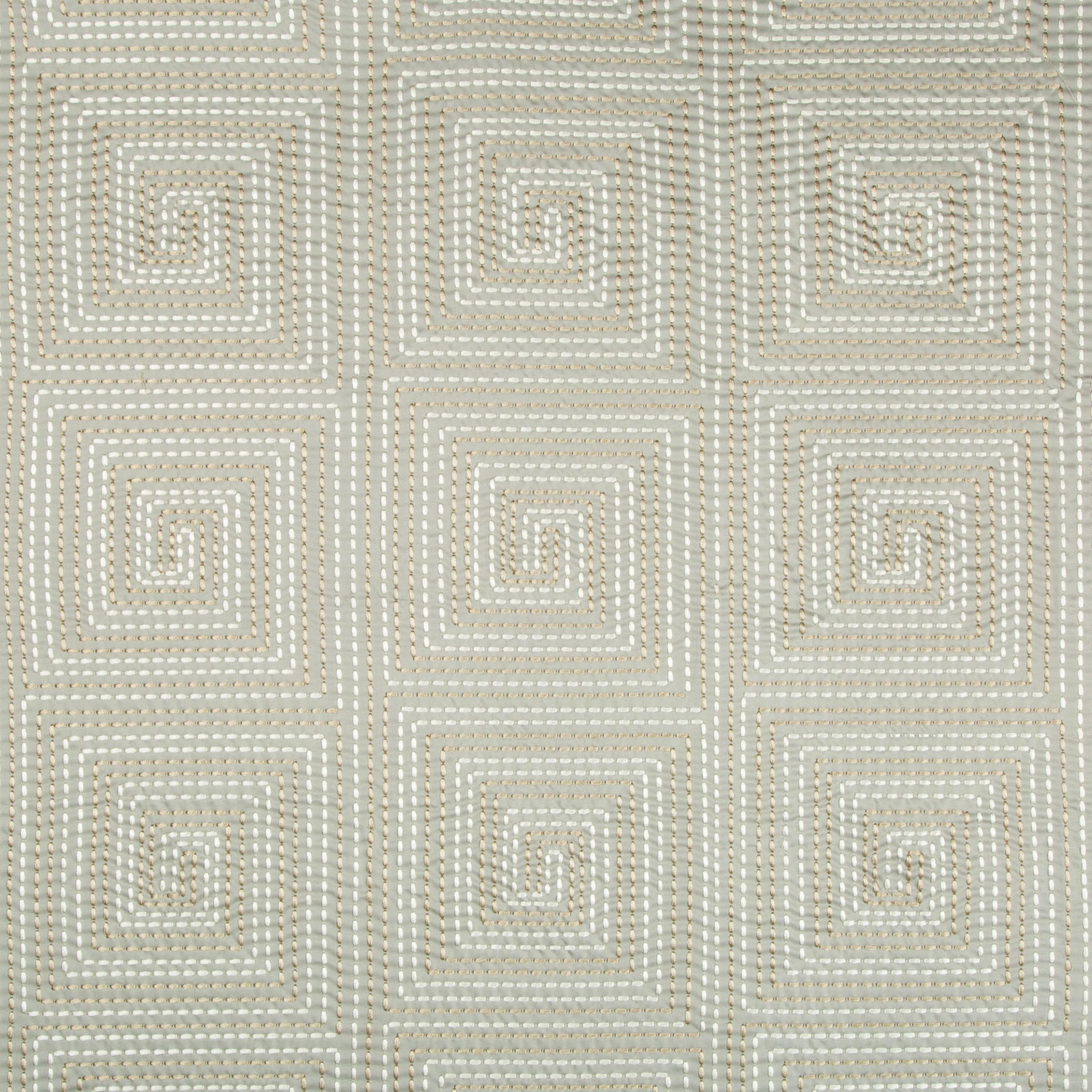 Kravet Edge Stitch Platinum Drapery Fabric - Image 4