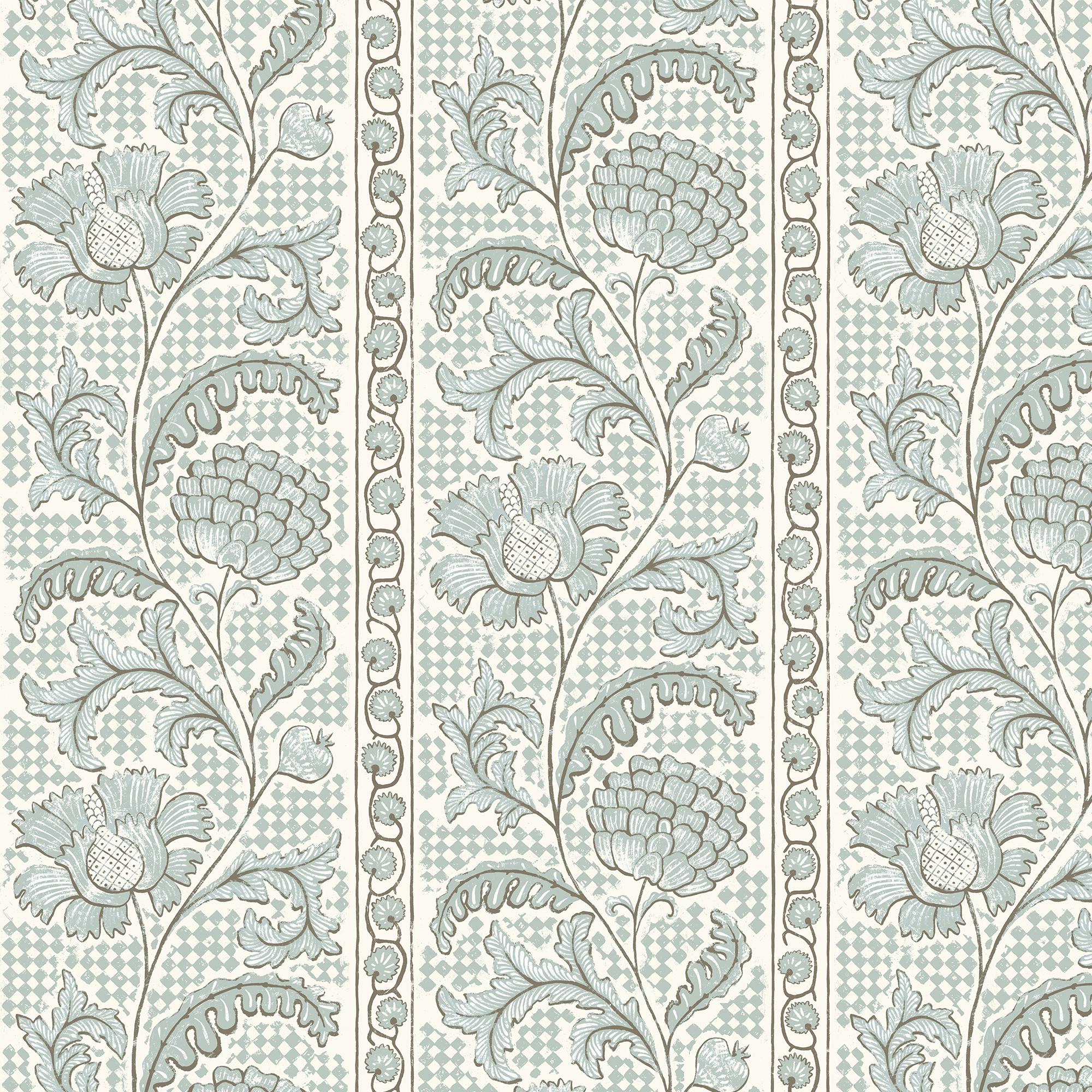 Kravet Floral Check 21 Wallpaper - Image 2
