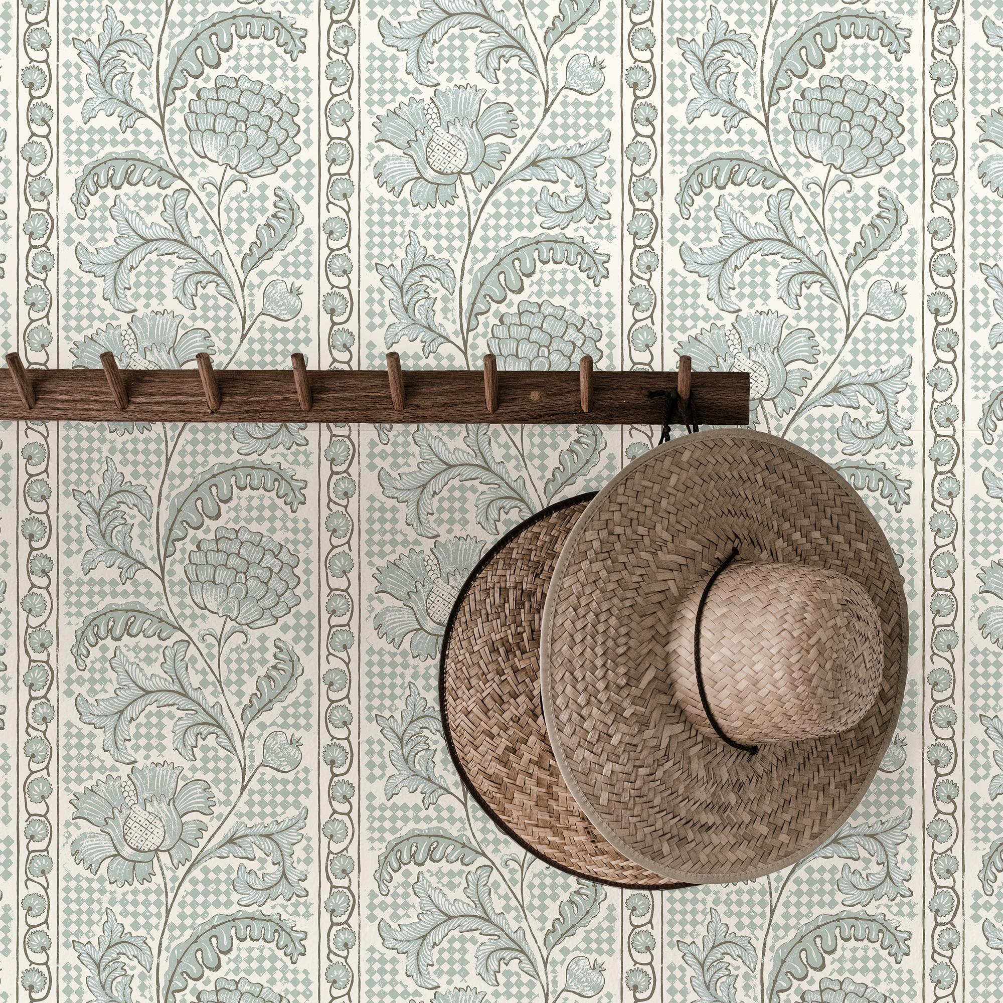 Kravet Floral Check 21 Wallpaper - Image 3