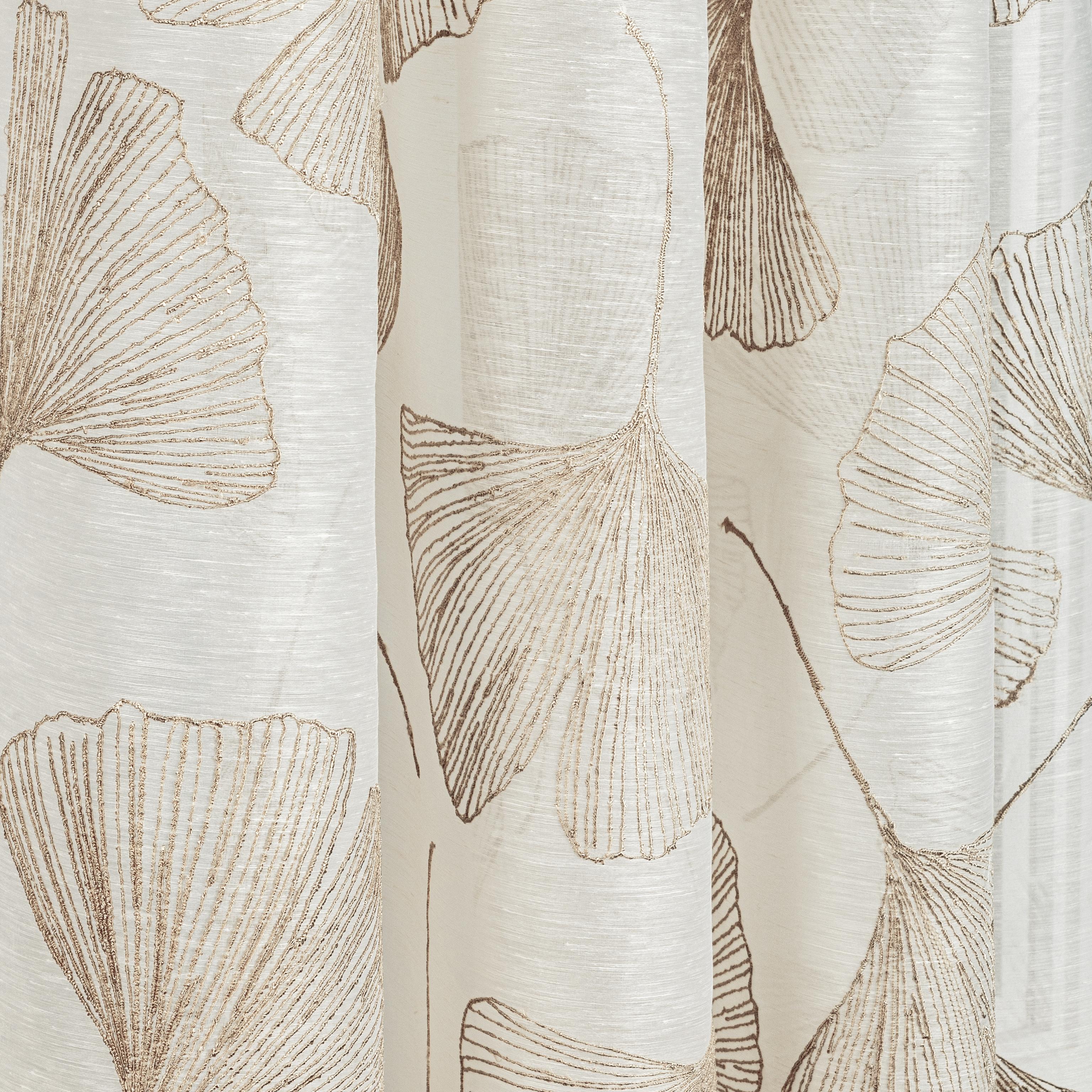 Kravet Gingko Leaf Gold Drapery Fabric - Image 4