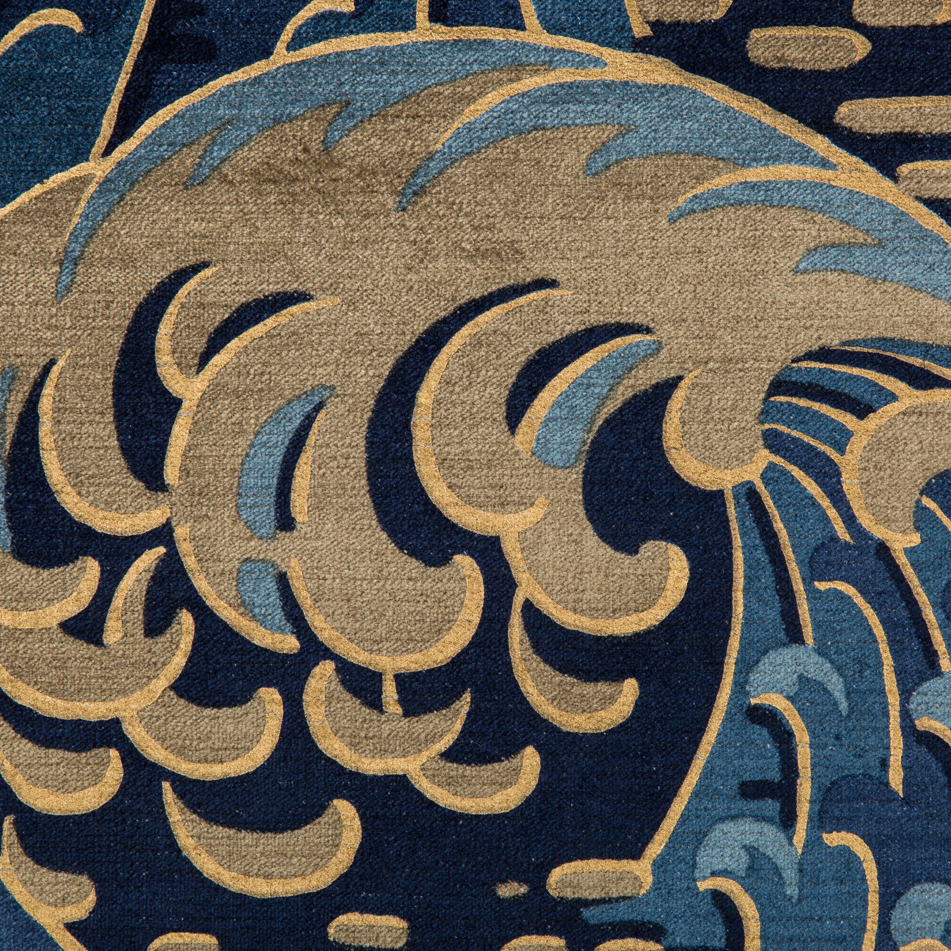 Kravet Kaiyou Indigo Upholstery Fabric - Image 3