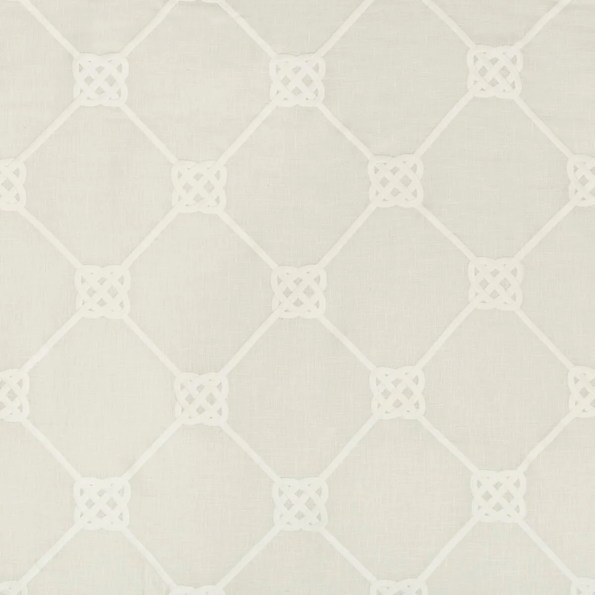Kravet Knot Sheer Ivory Drapery Fabric - Image 5