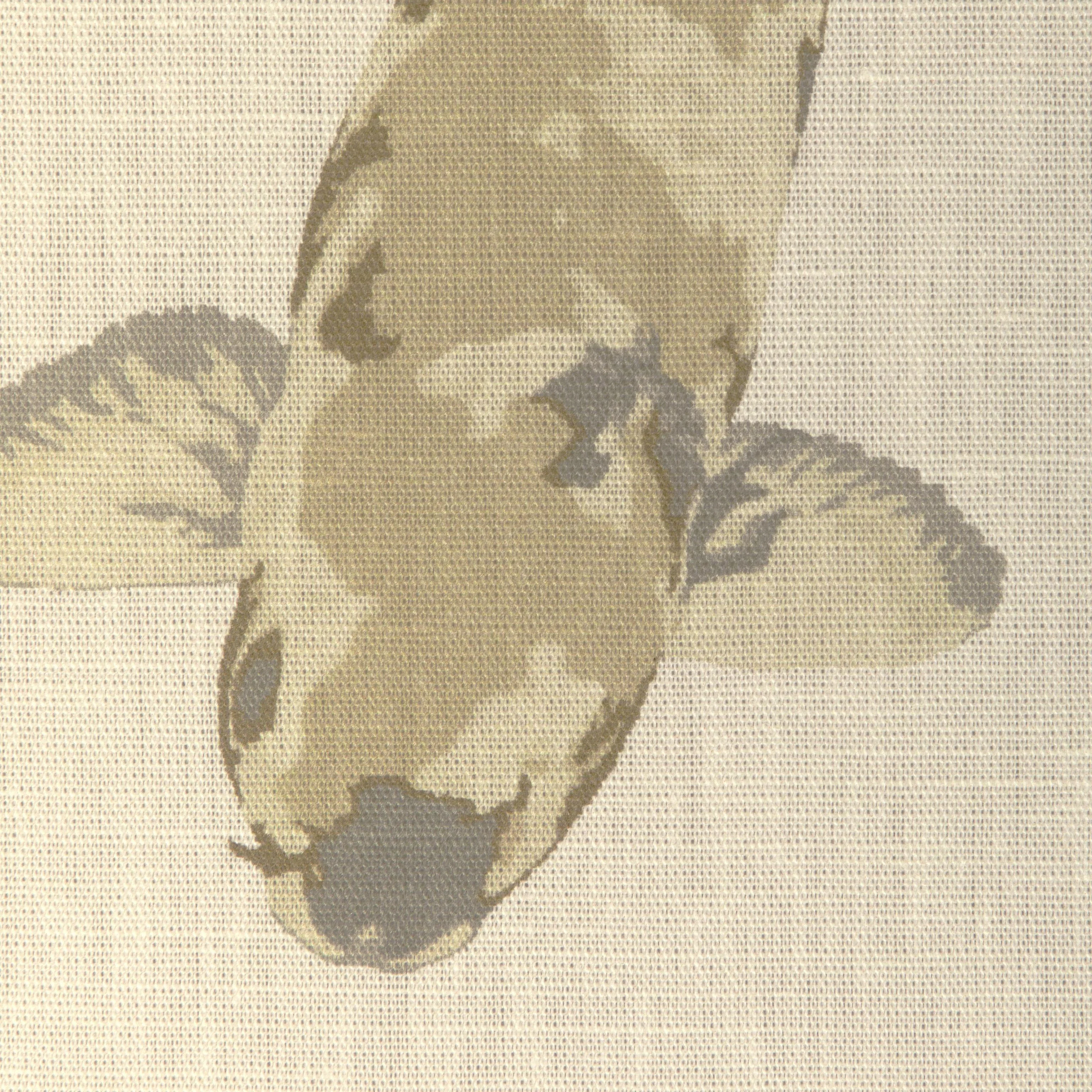Kravet Lotus Print Sandstone Fabric - Image 3