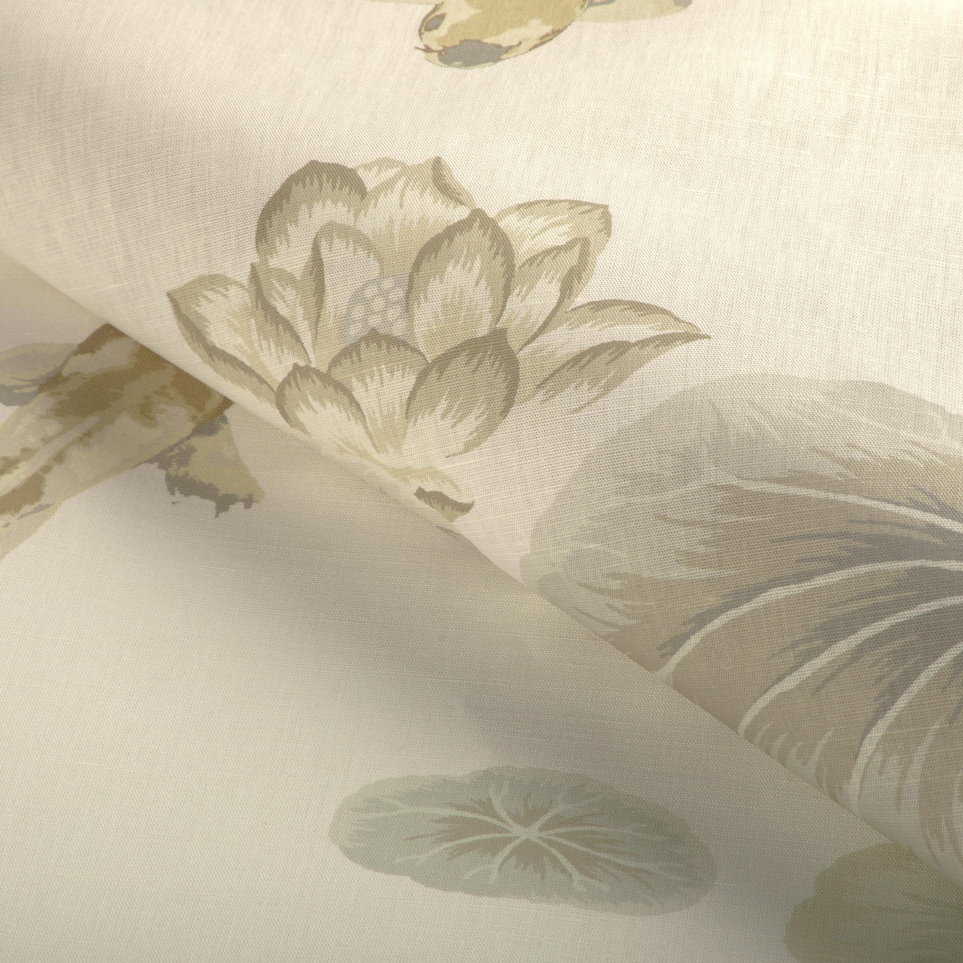 Kravet Lotus Print Sandstone Fabric - Image 4