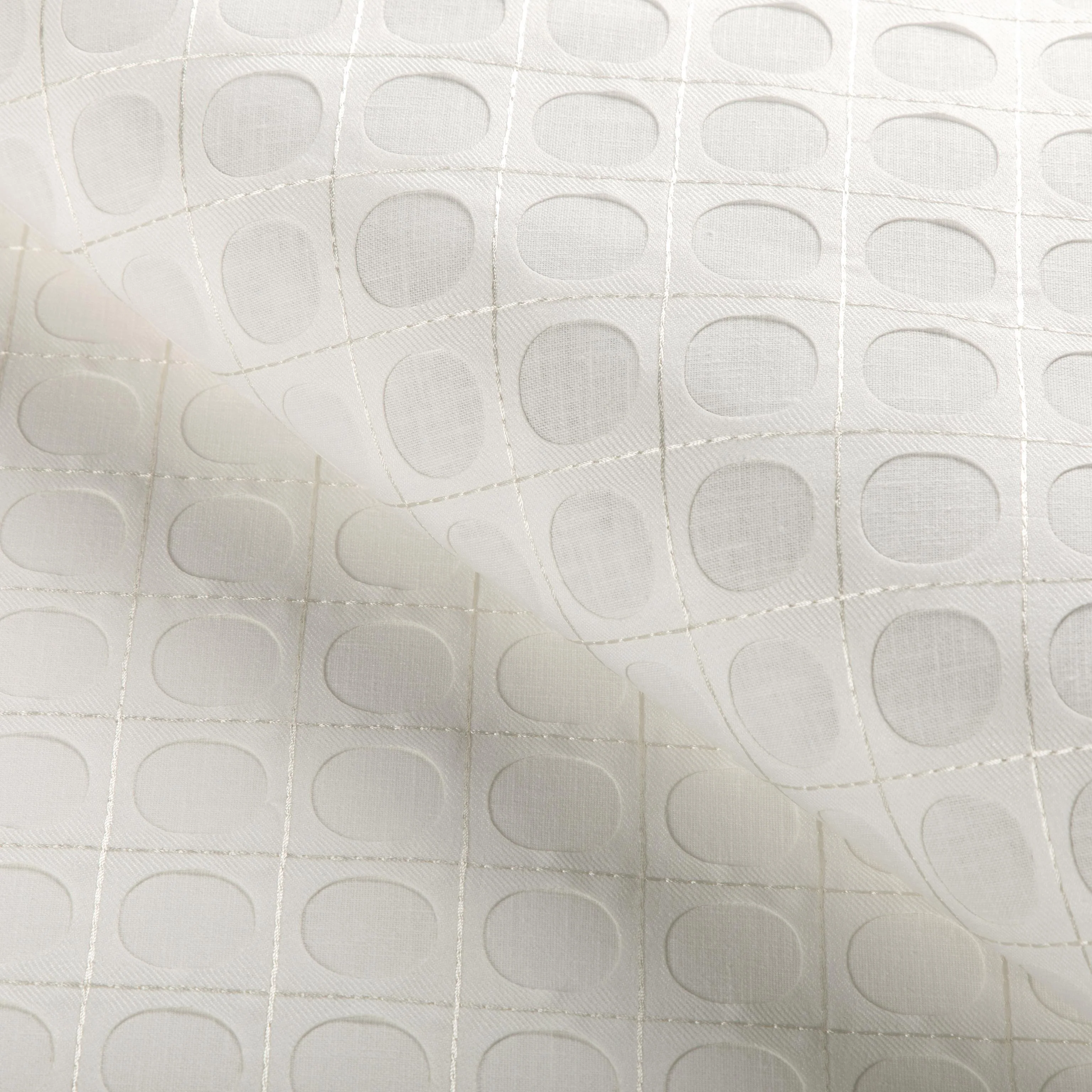 Kravet Lunar Dot Ivory Drapery Fabric - Image 4