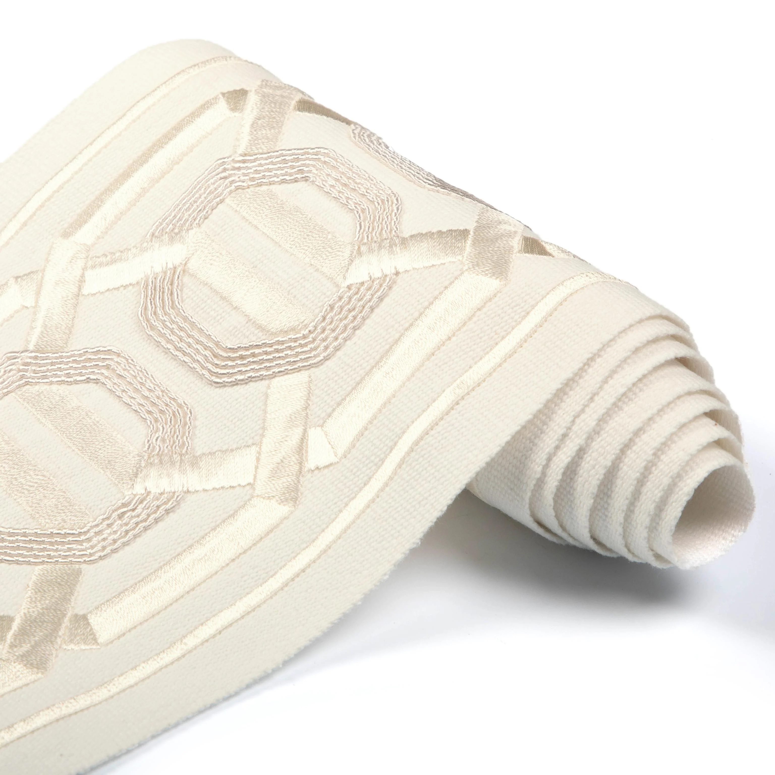 Kravet Octagon Wide Tape Ivory Trim - Image 3