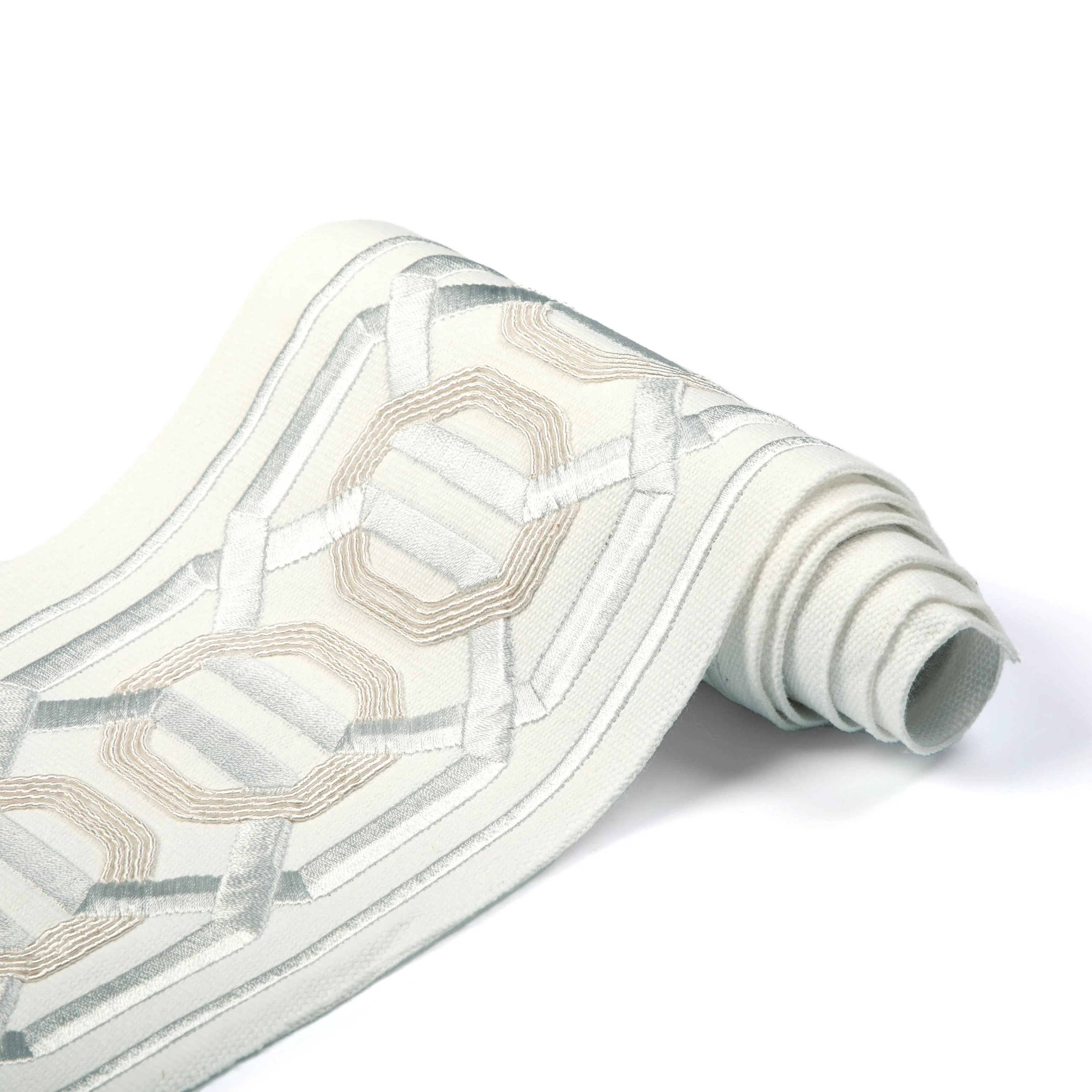 Kravet Octagon Wide Tape Silver Trim - Image 3