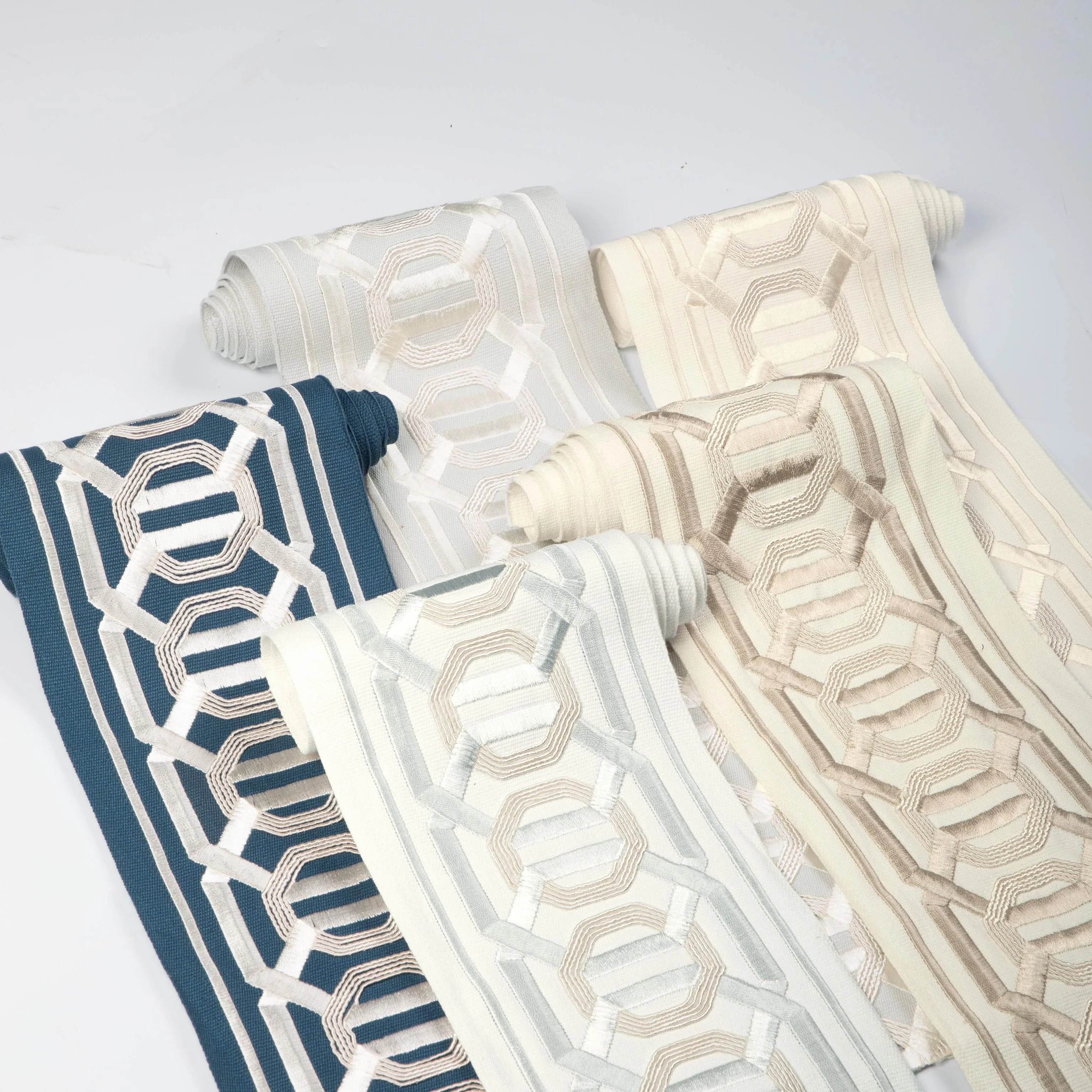 Kravet Octagon Wide Tape Silver Trim - Image 4