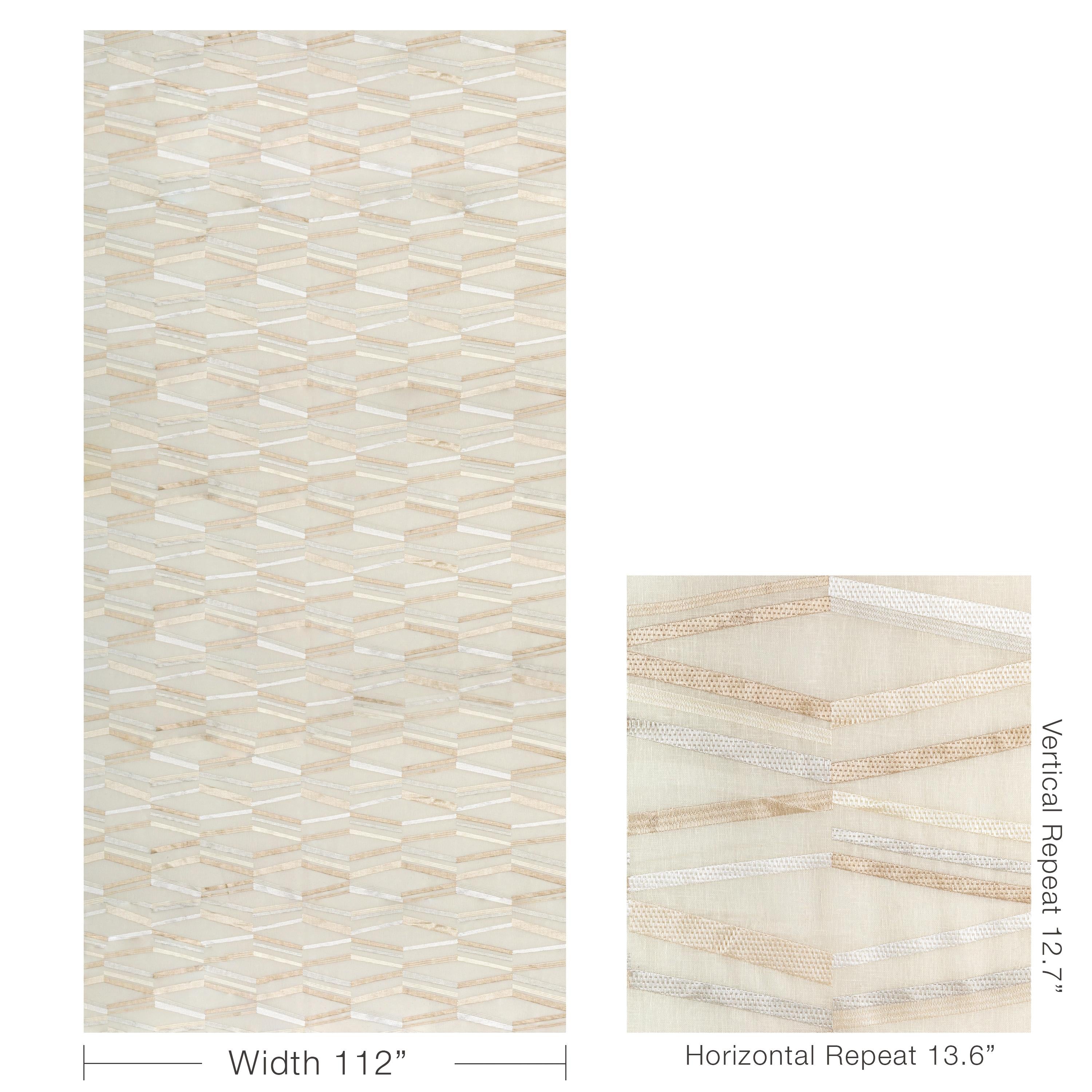 Kravet Parabola Cream Drapery Fabric - Image 5