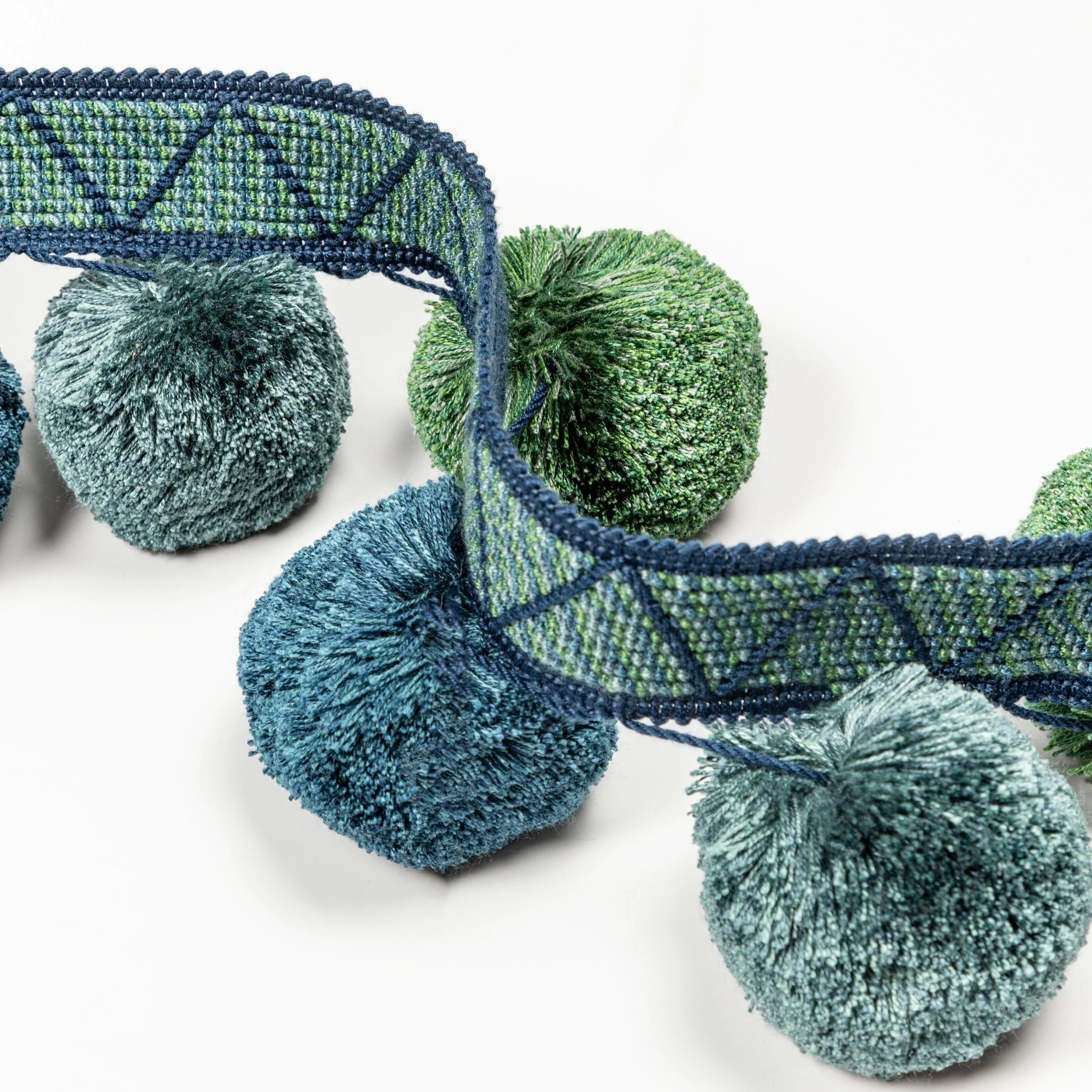 Kravet Phuket Poms Peacock Trim - Image 3
