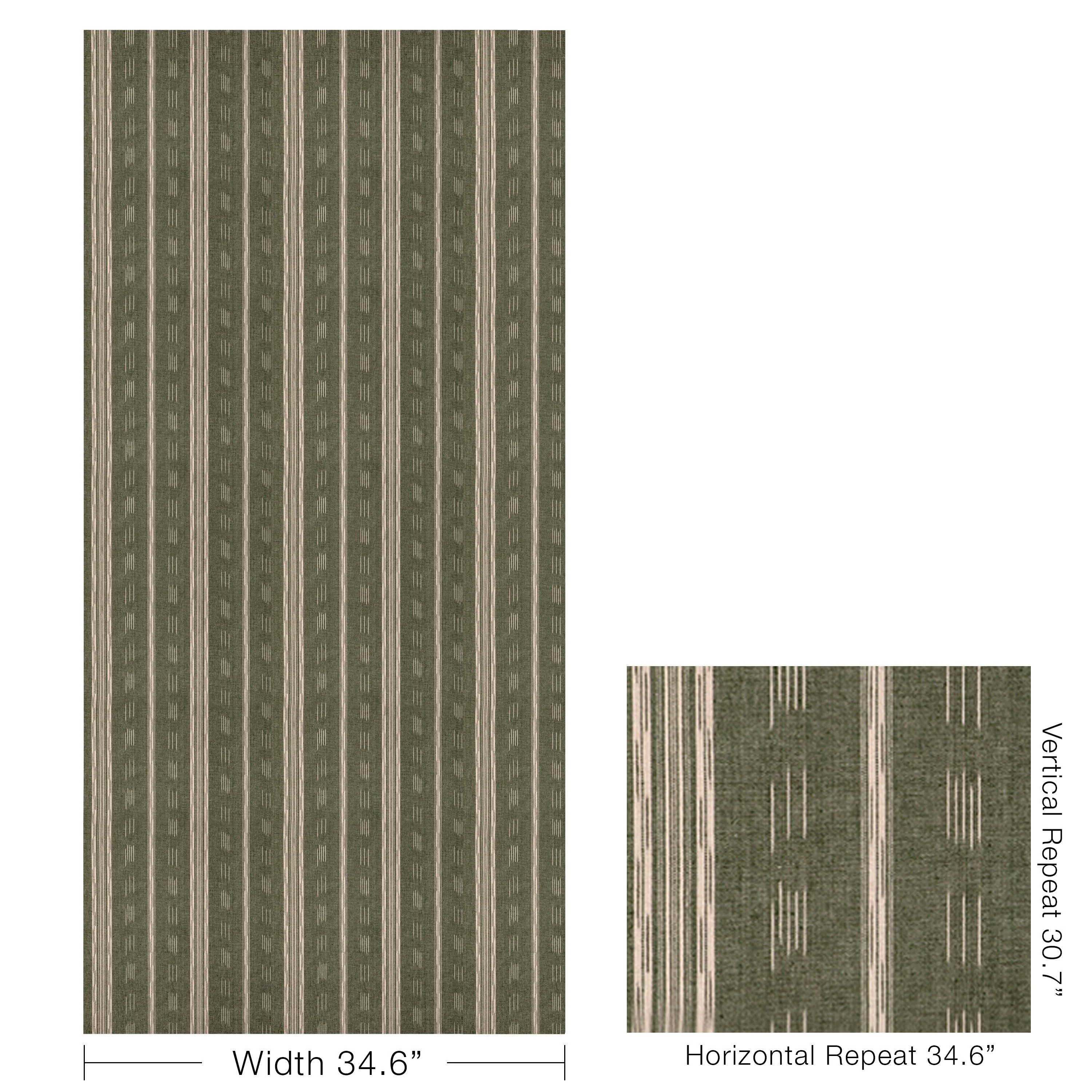 Kravet Puri Stripe Moss Fabric - Image 5
