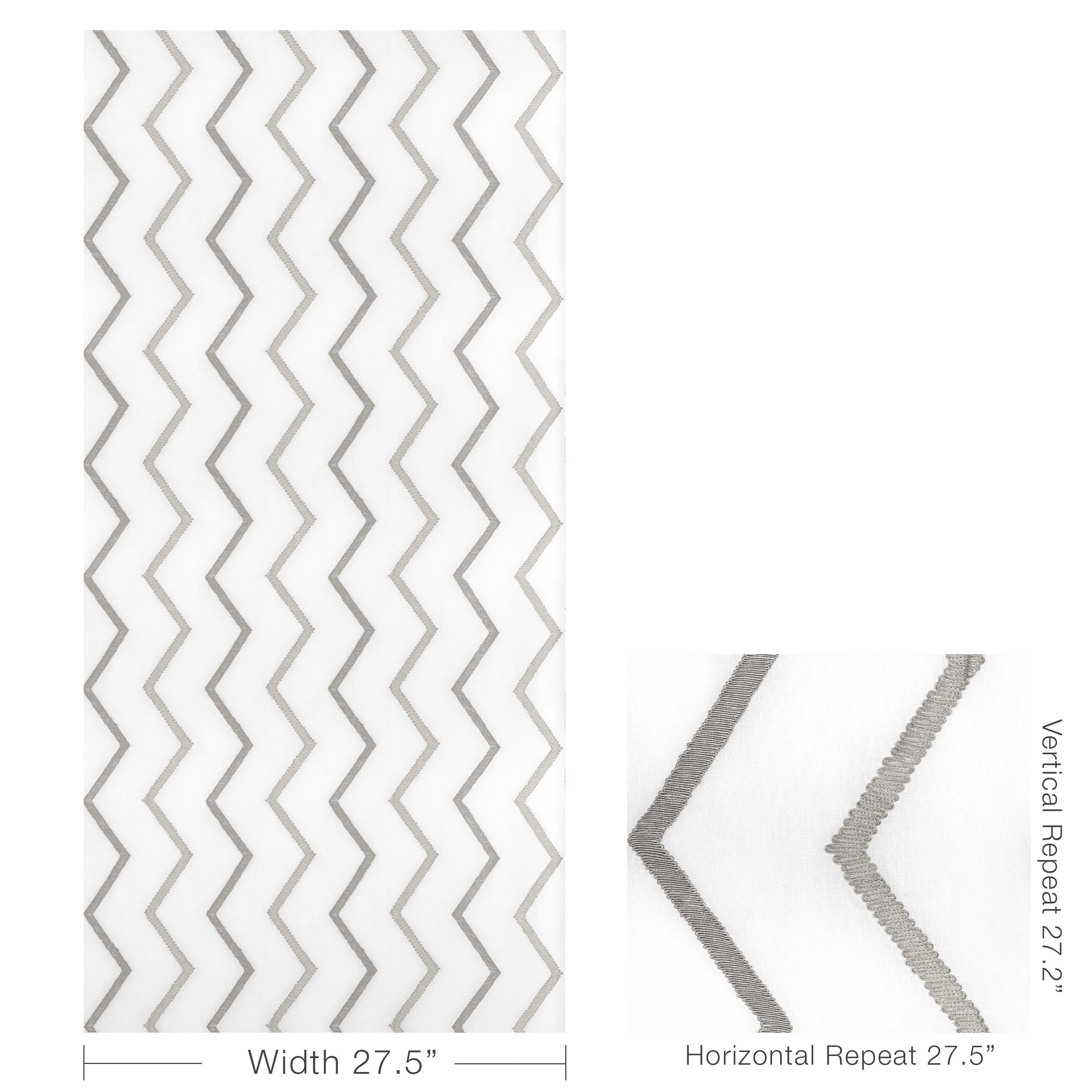 Kravet Ribbon Point Platinum Drapery Fabric - Image 5