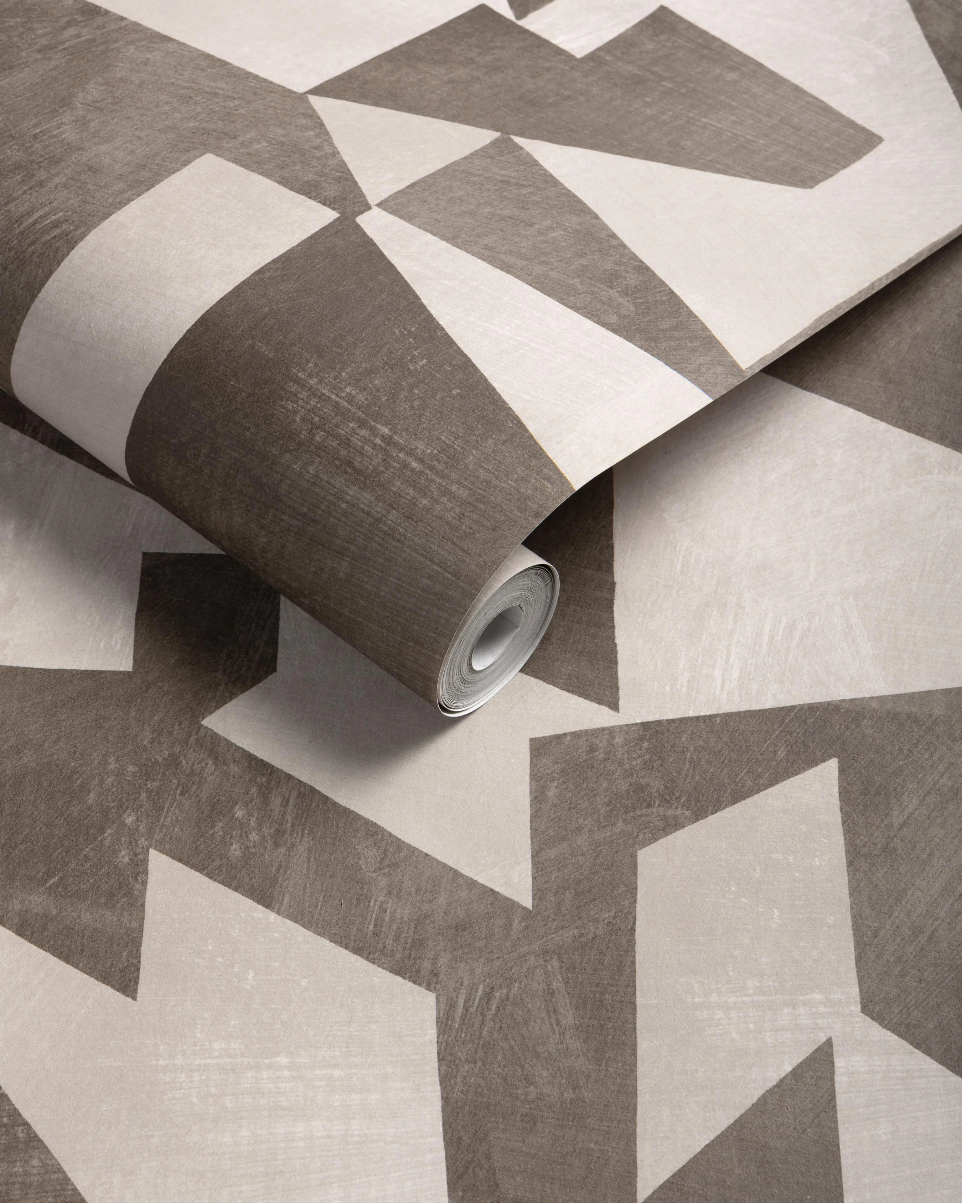 Kravet Shape Shifter Truffle Wallpaper - Image 3