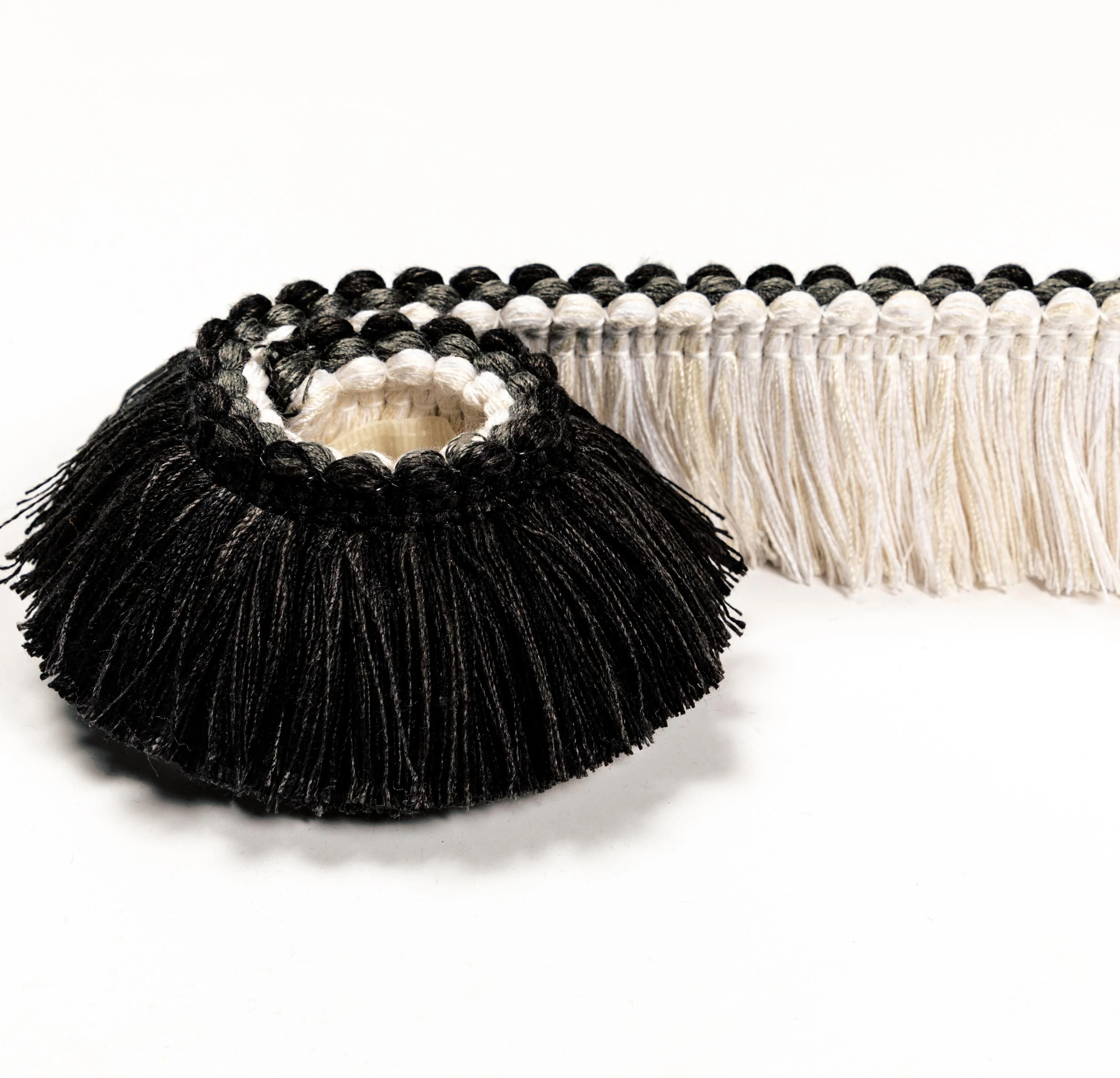 Kravet Sojourn Fringe Ivory/Noir Trim - Image 3