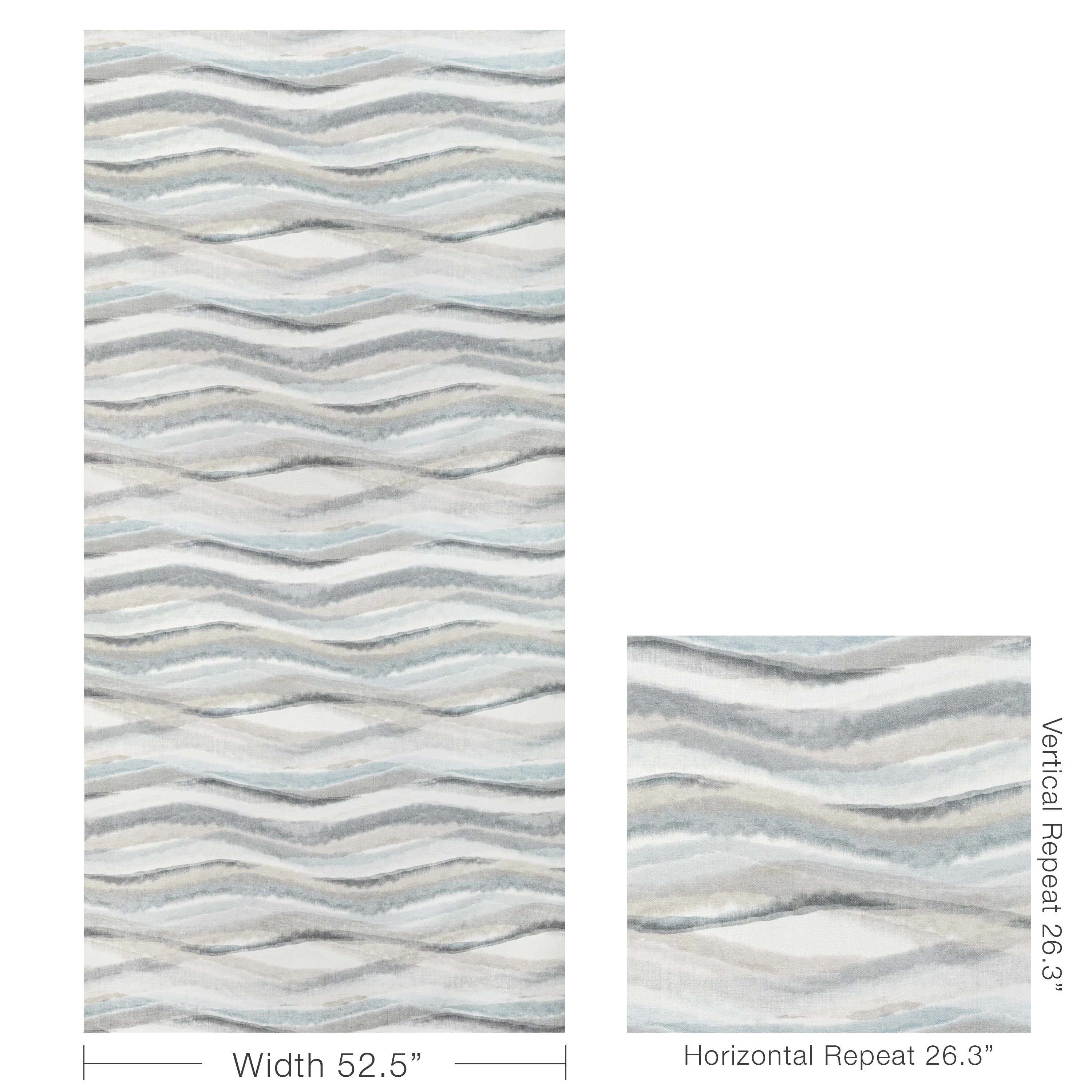 Kravet Striate Mist Fabric - Image 5