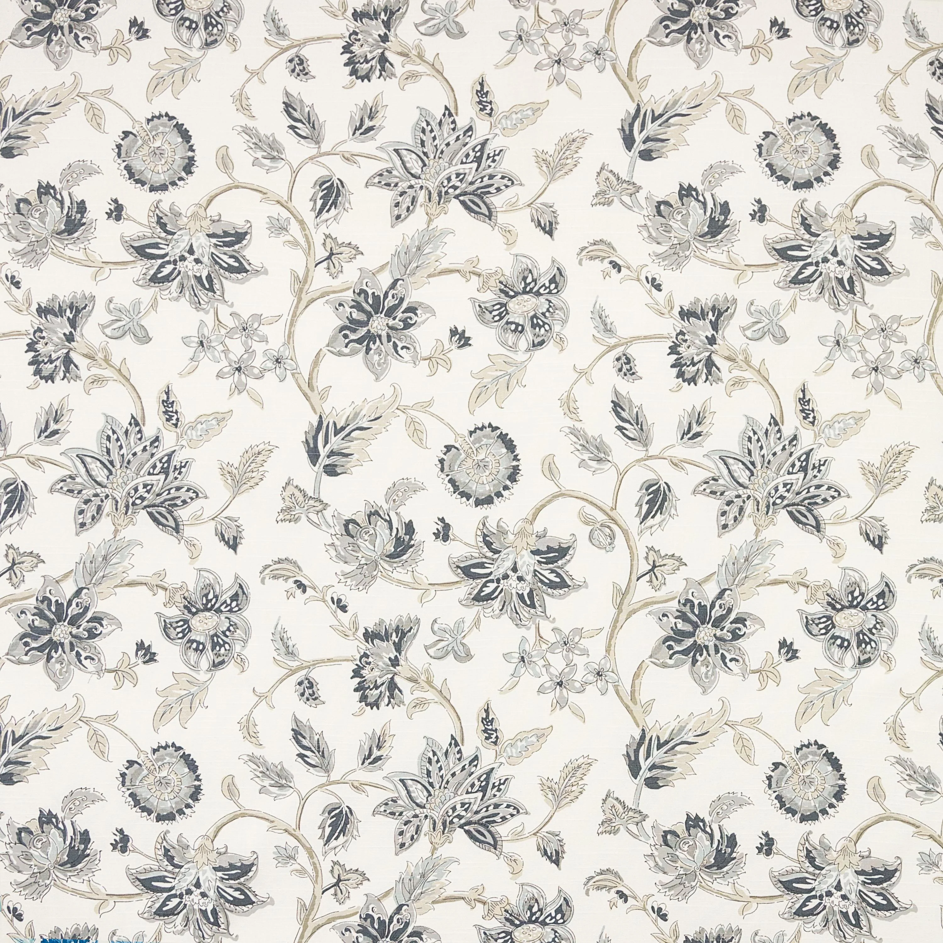 Kravet Tiru Vine Charcoal Fabric - Image 2
