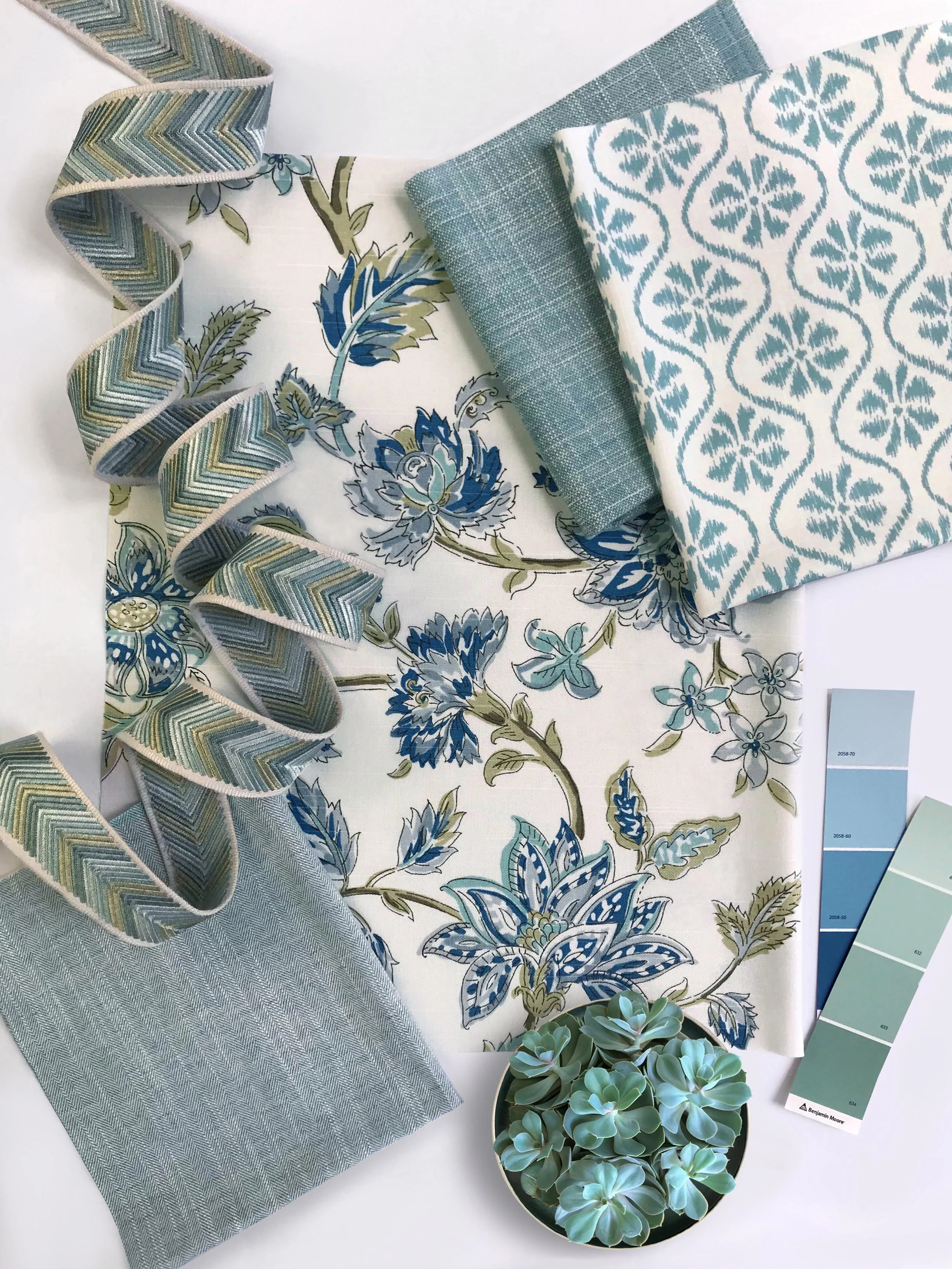 Kravet Tiru Vine Seaspray Fabric - Image 3