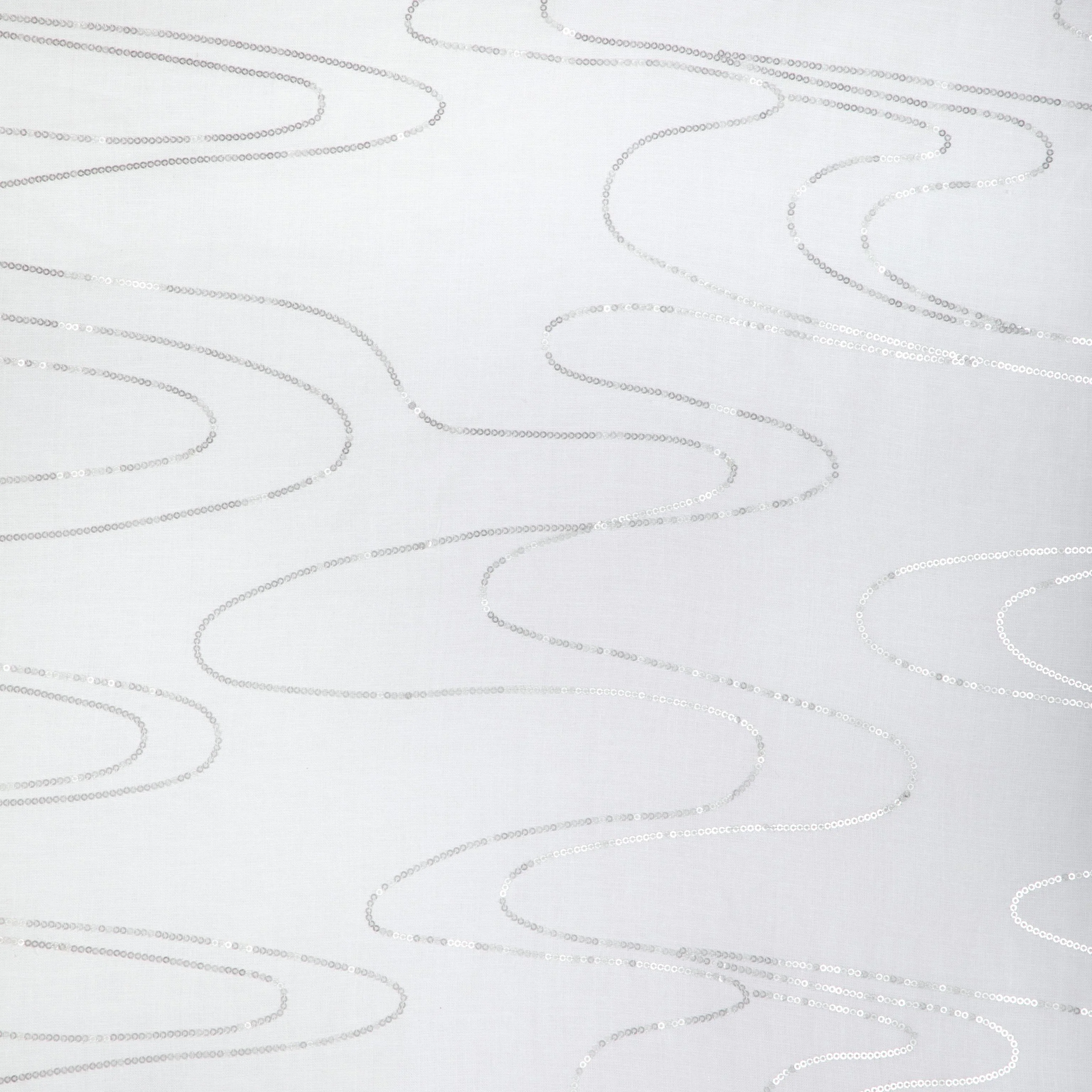 Kravet Undulating Wave Silver Drapery Fabric - Image 2