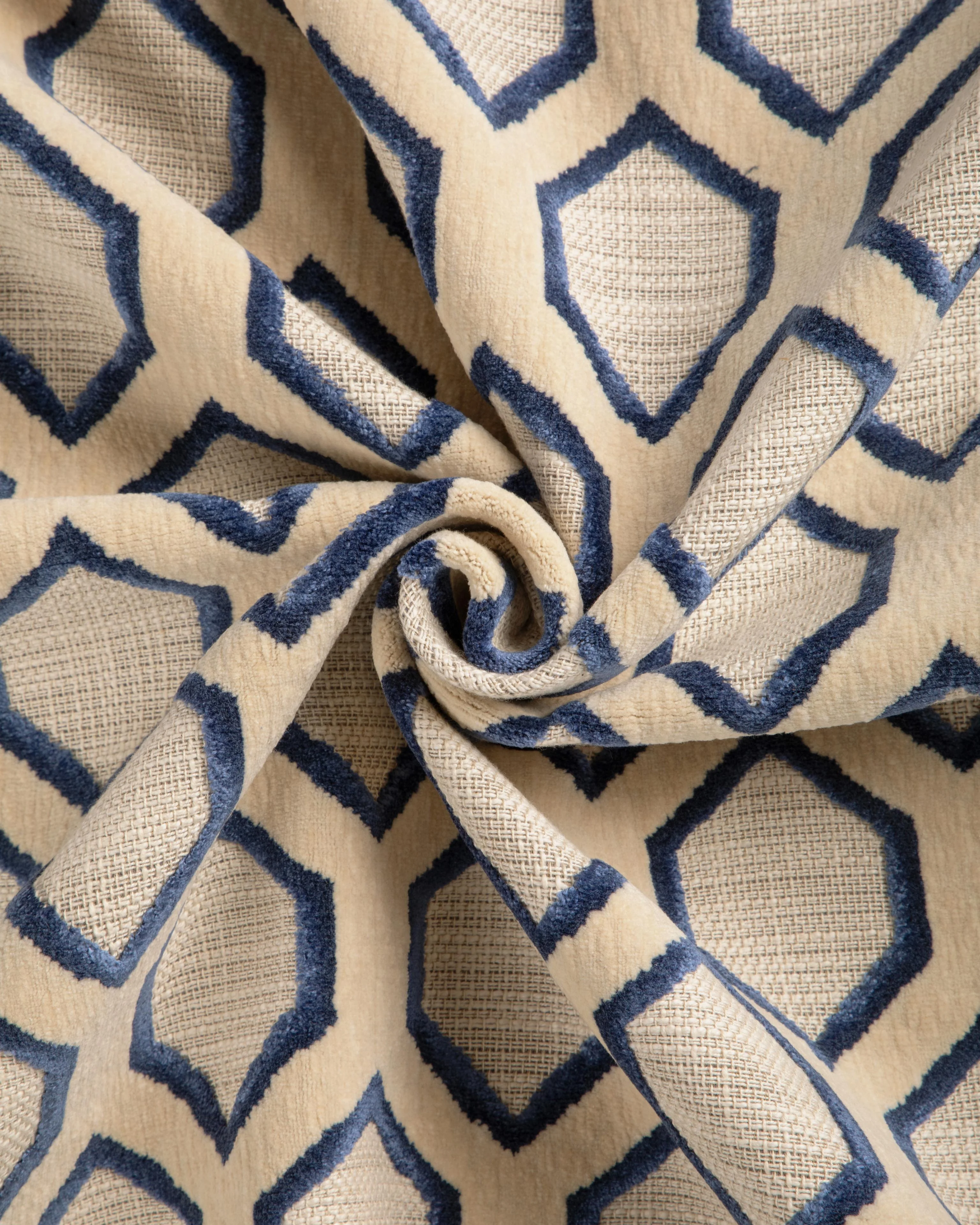 Kravet Waterlines Indigo Upholstery Fabric - Image 4