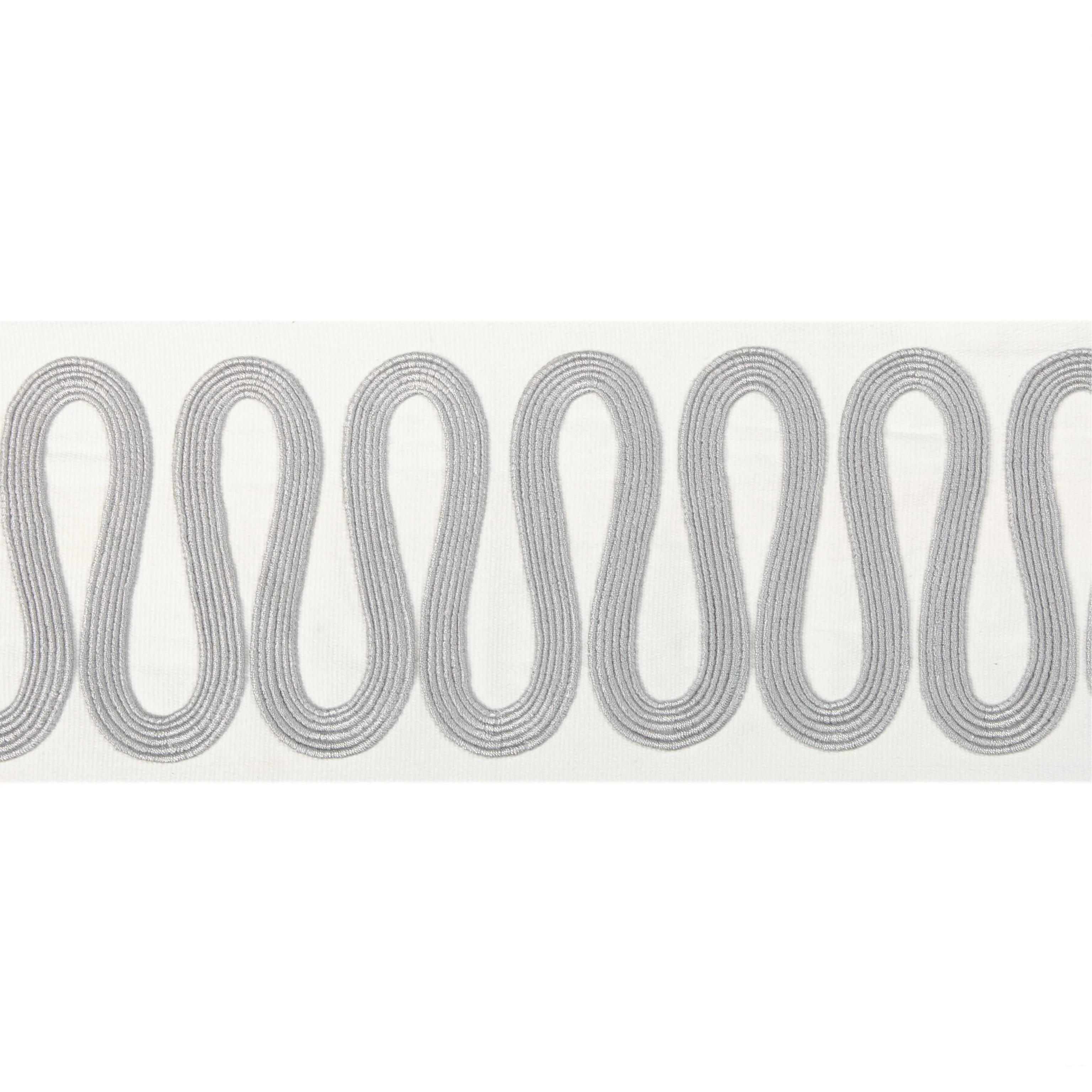 Kravet Wiggle Wide Tape Grey Trim
